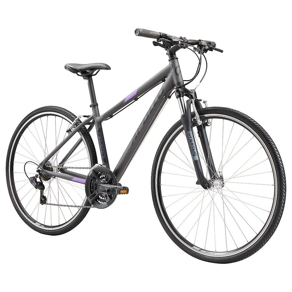 Apollo Transfer 10 Hybrid Bike Charcoal/Black/Lavender