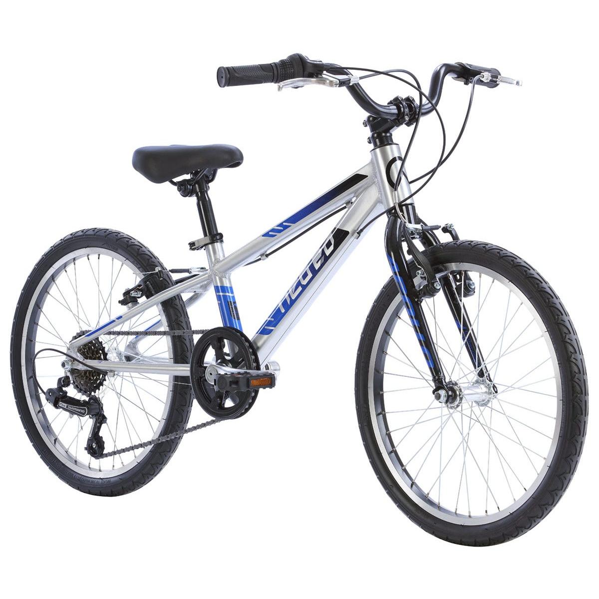 Neo Kids Bike 20'' 6-Speed Silver with Black Blue Fade