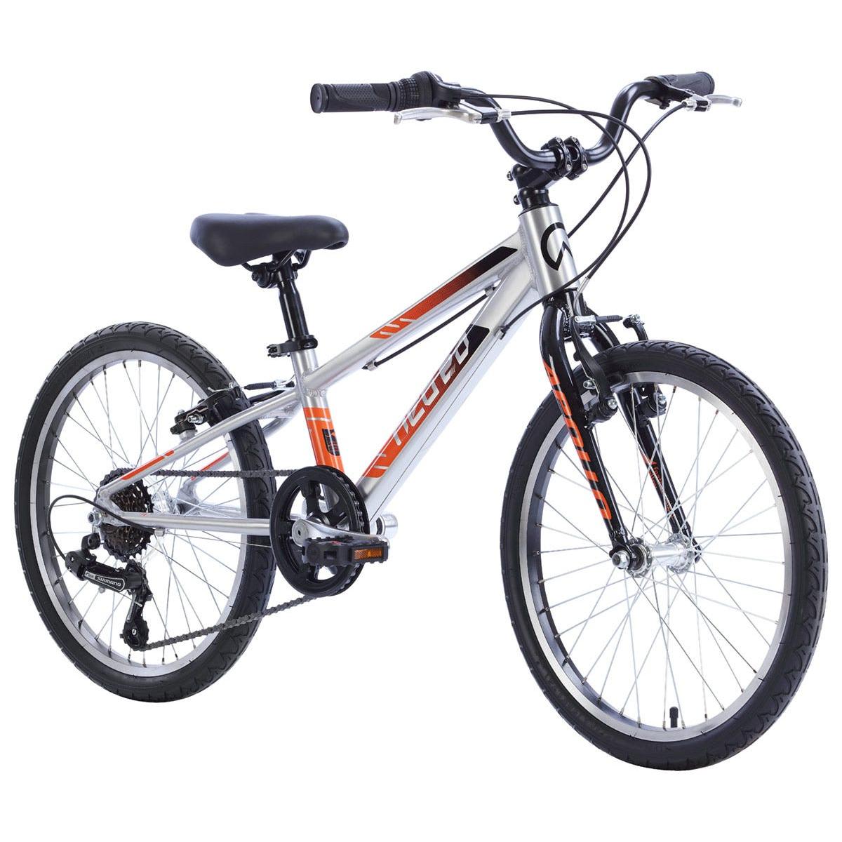 Neo Kids Bike 20'' 6-Speed Silver with Black Orange Fade