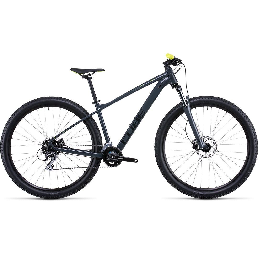 Cube Aim Pro Hardtail Mountain Bike Grey 'n' Flash Yellow