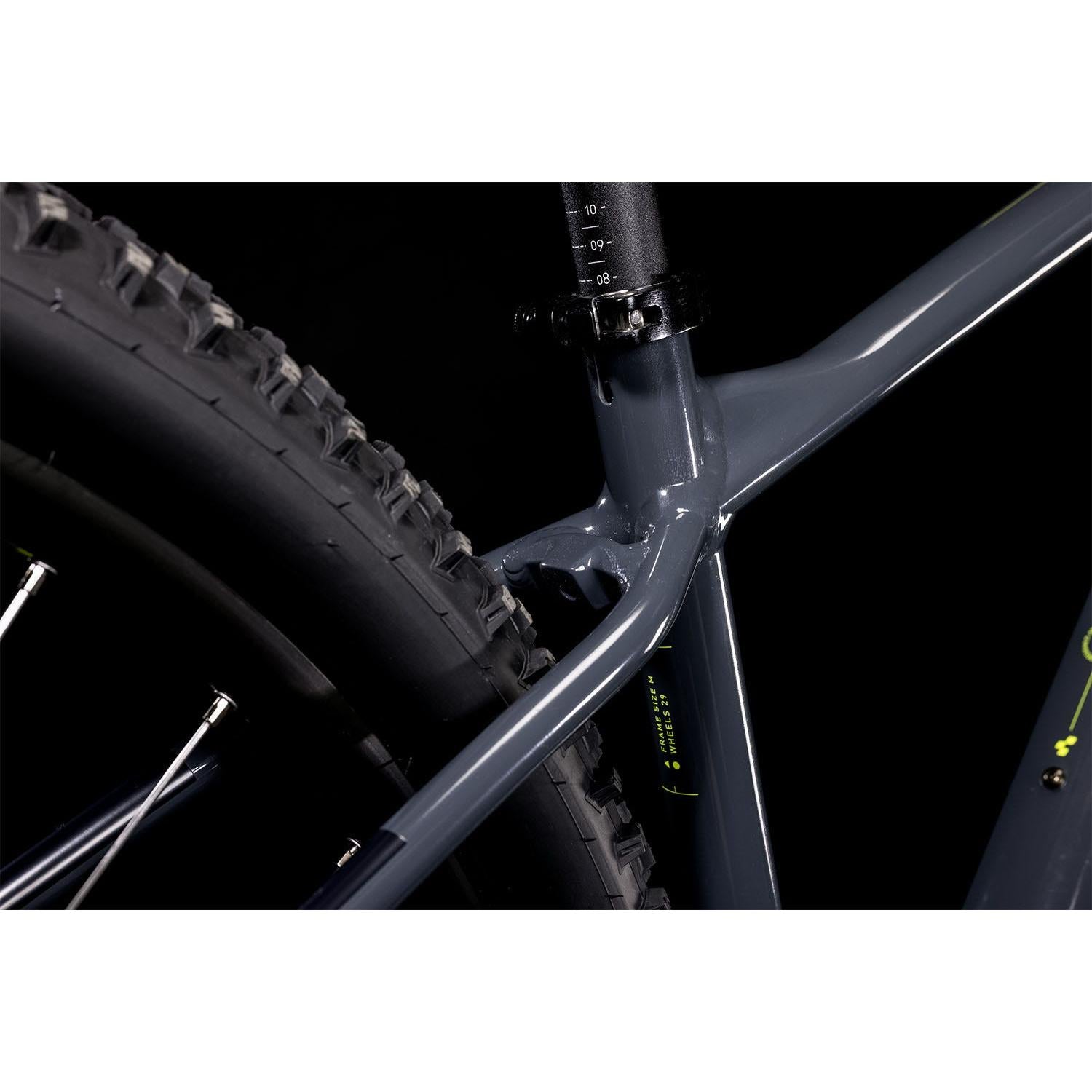 Cube Aim Pro Hardtail Mountain Bike Grey 'n' Flash Yellow