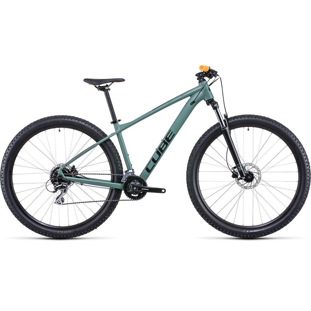Cube Aim Pro Hardtail Mountain Bike Olive 'n' Orange Euro Spec
