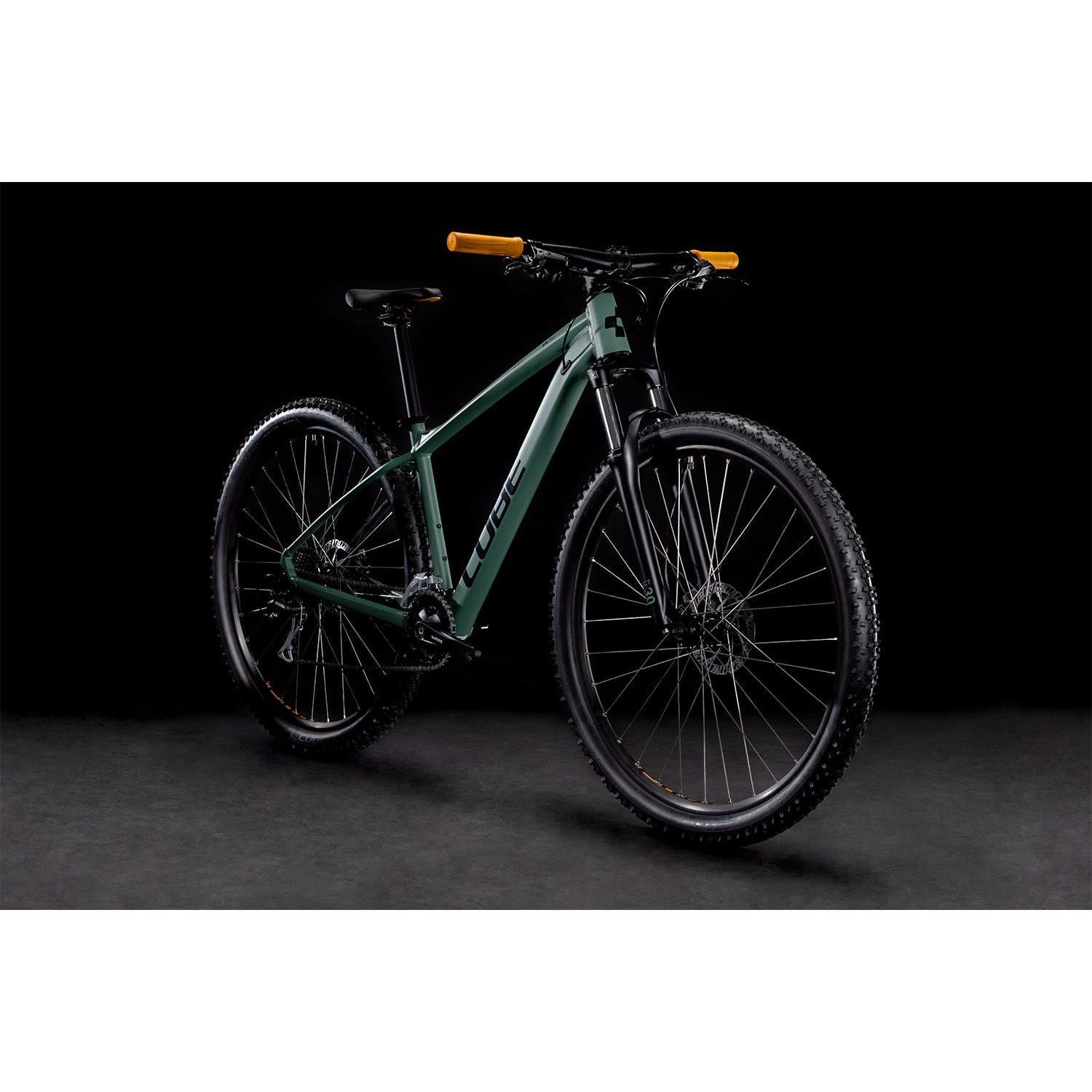 Cube Aim Pro Hardtail Mountain Bike Olive 'n' Orange Euro Spec