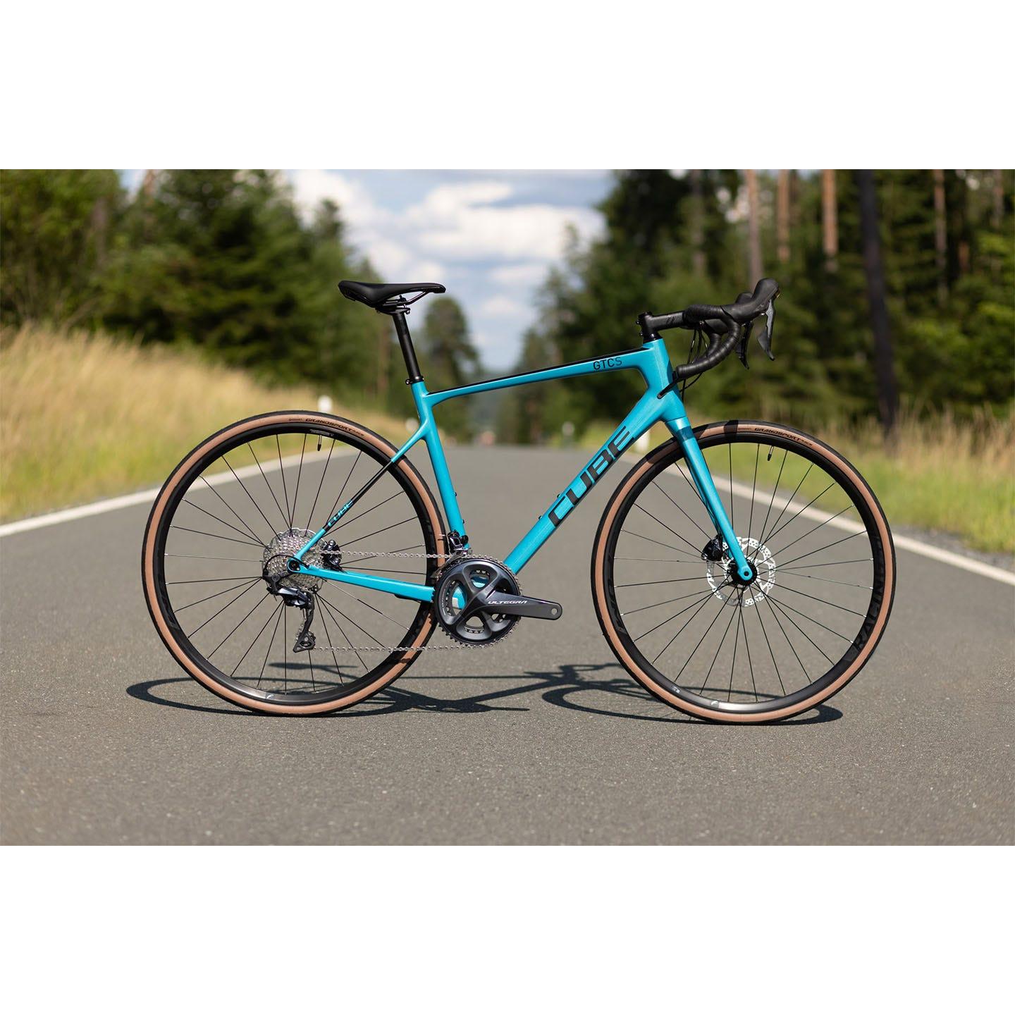 Cube Attain GTC SL Road Bike Teal Metal 'n' Carbon – 99 Bikes