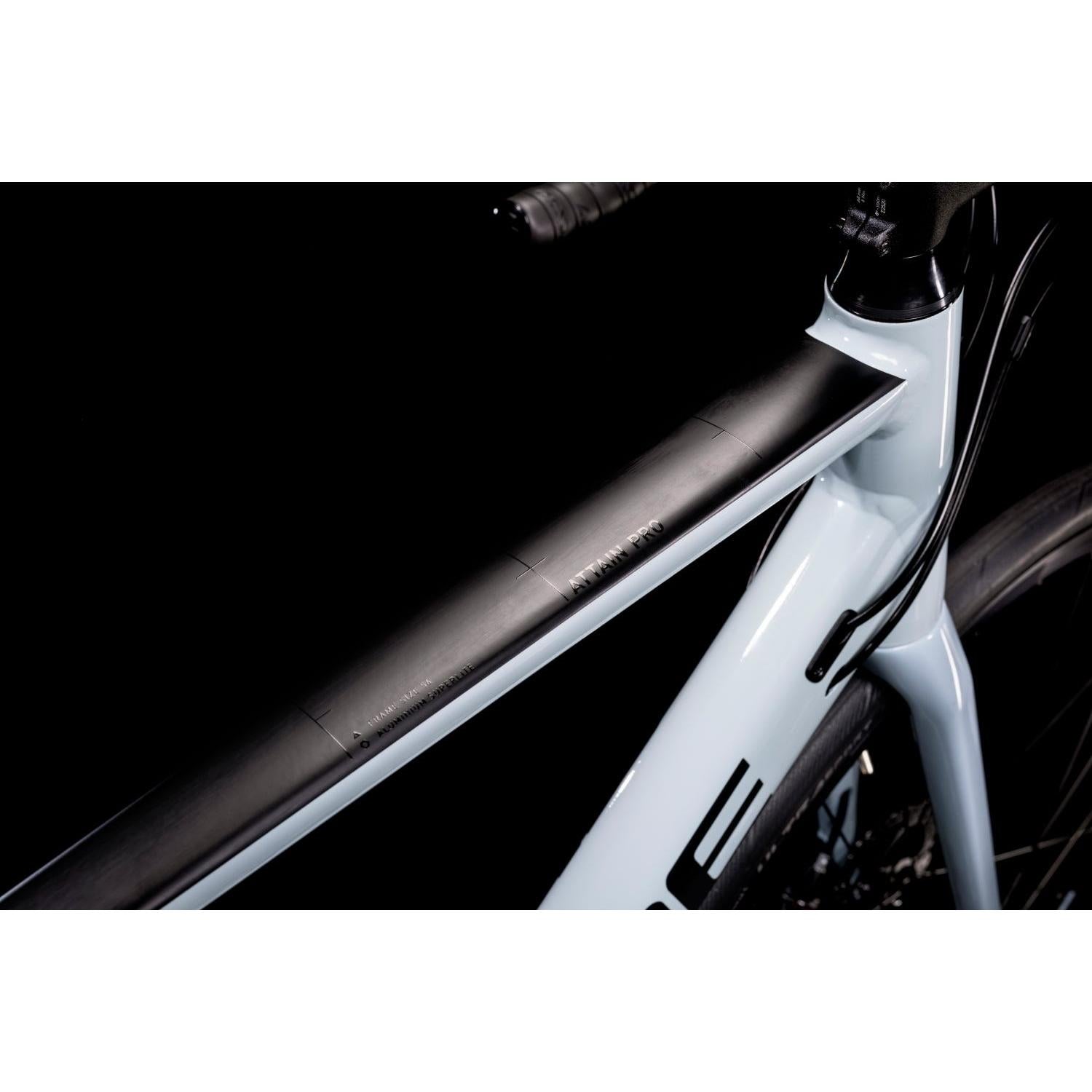 Cube Attain Pro Road Bike Sky Grey 'n' Black – 99 Bikes