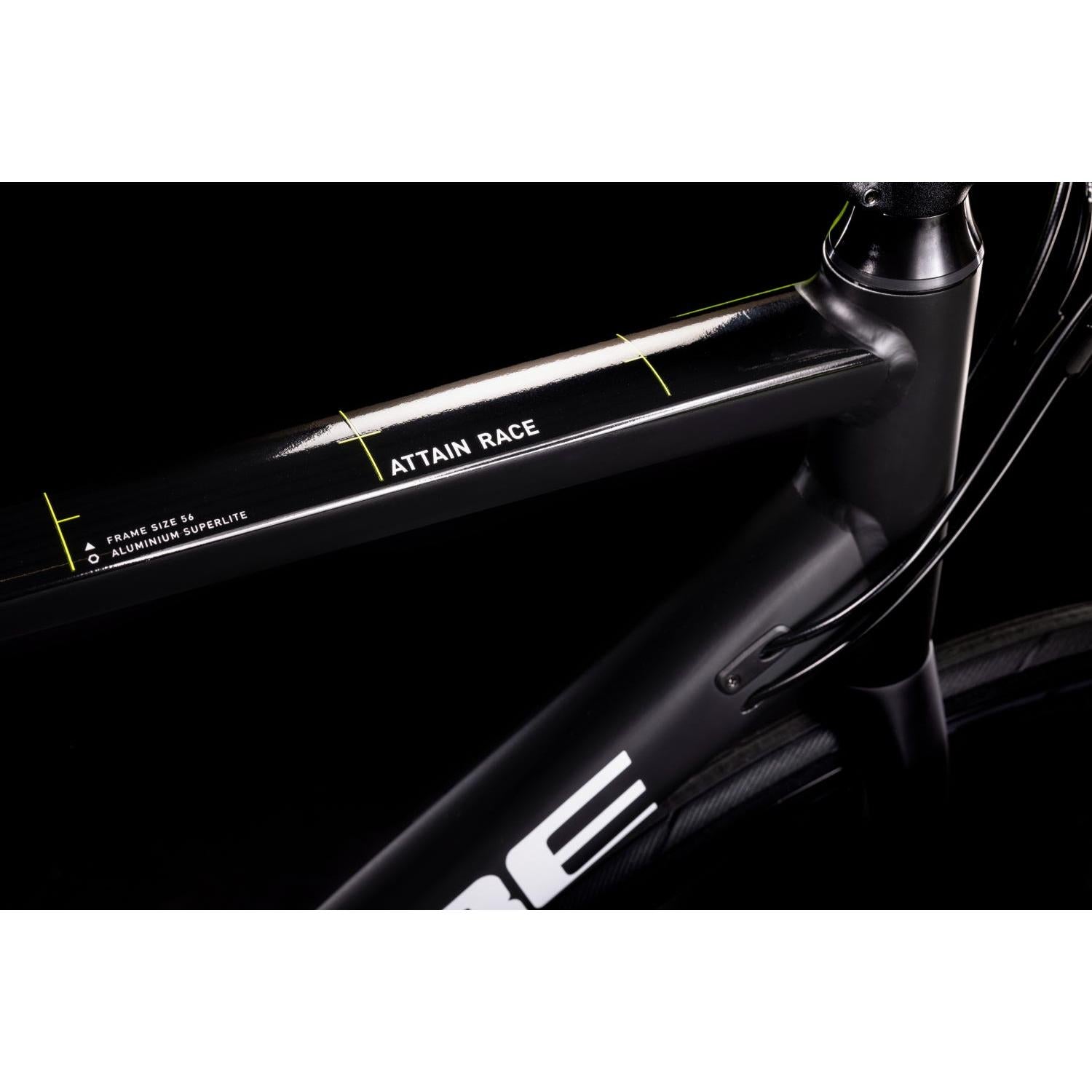 Cube Attain Race Road Bike Black 'n' White