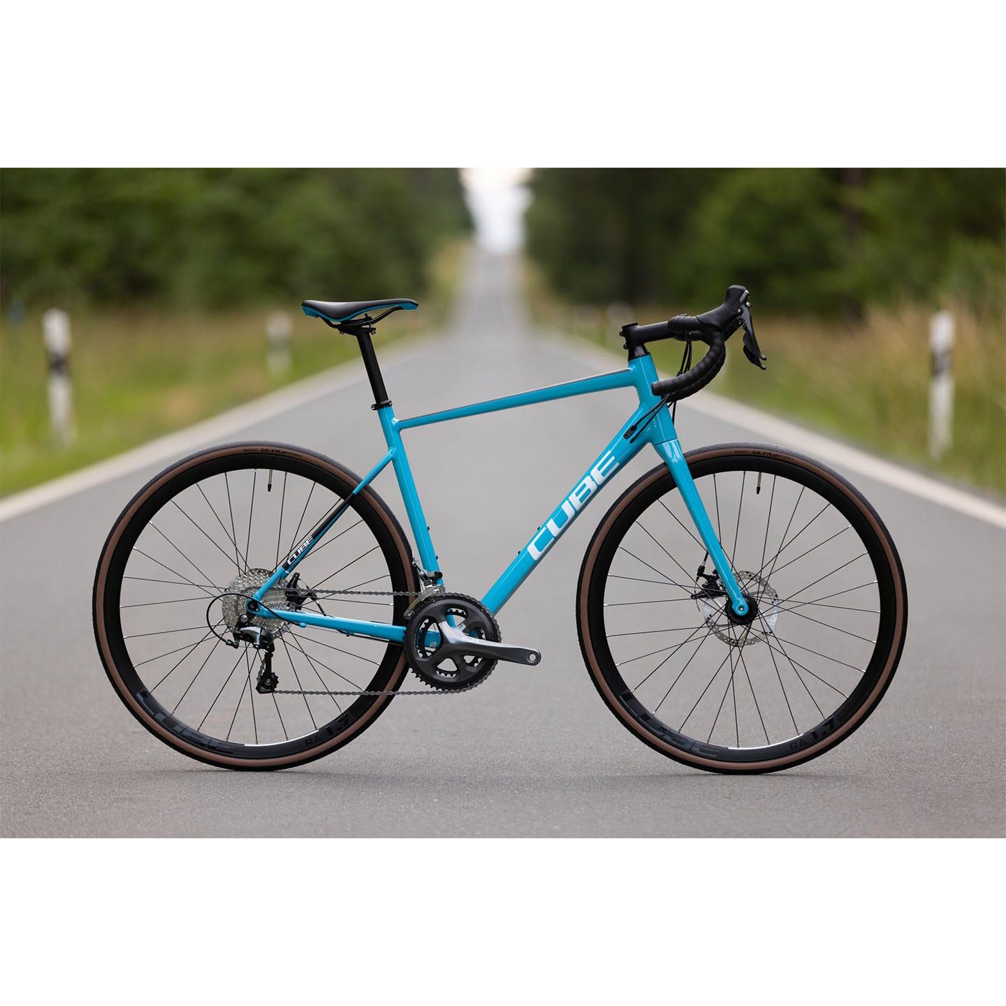 Cube Attain Race Road Bike Sky Blue 'n' Black