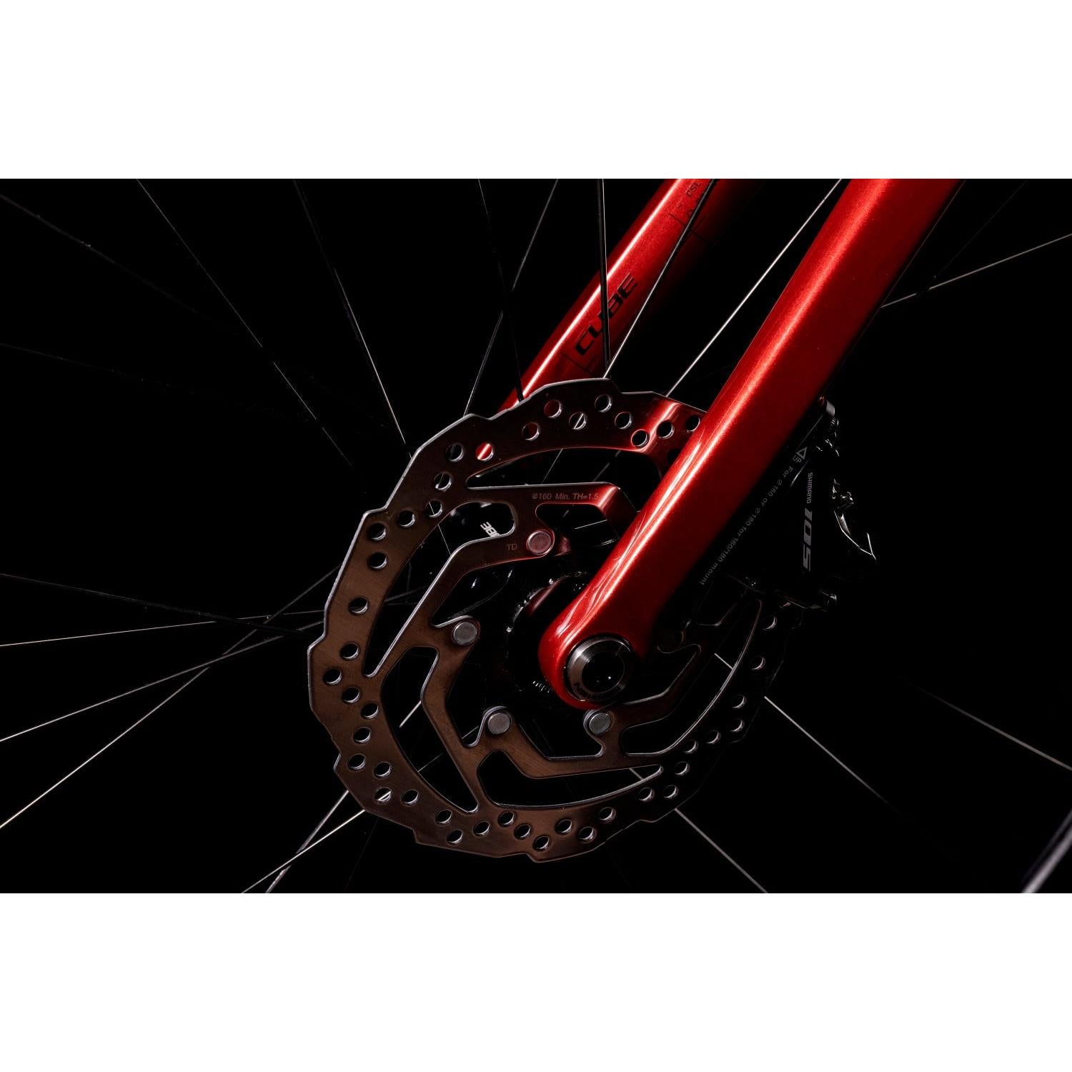 Cube Attain SL Road Bike Red 'n' White