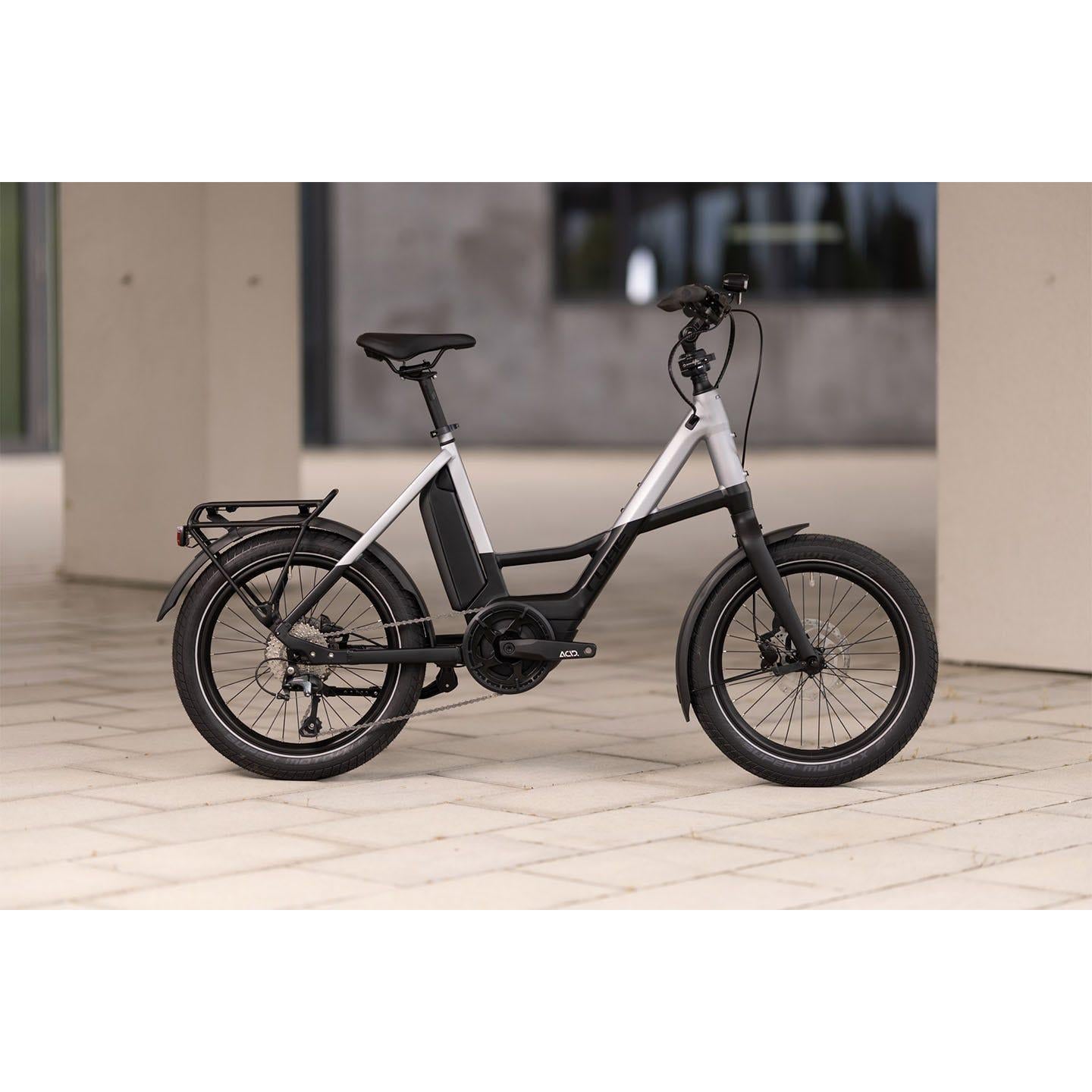city e-bike cube compact hybrid sport Cube Compact Sport Hybrid 500 Electric Bike Black 'n' Polar Silver – 99 Bikes