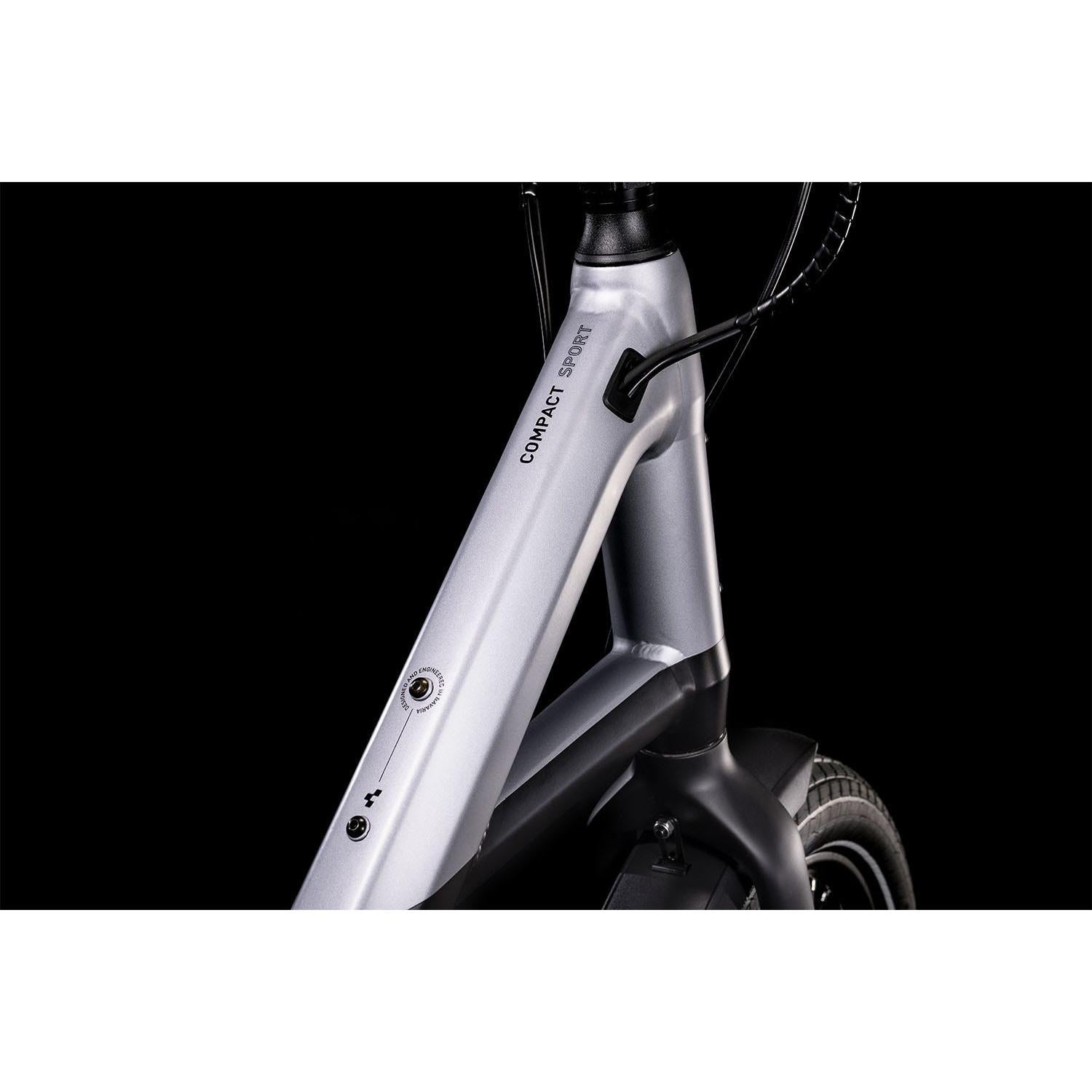 Cube Compact Sport Hybrid 500 Electric Bike Black 'n' Polar Silver