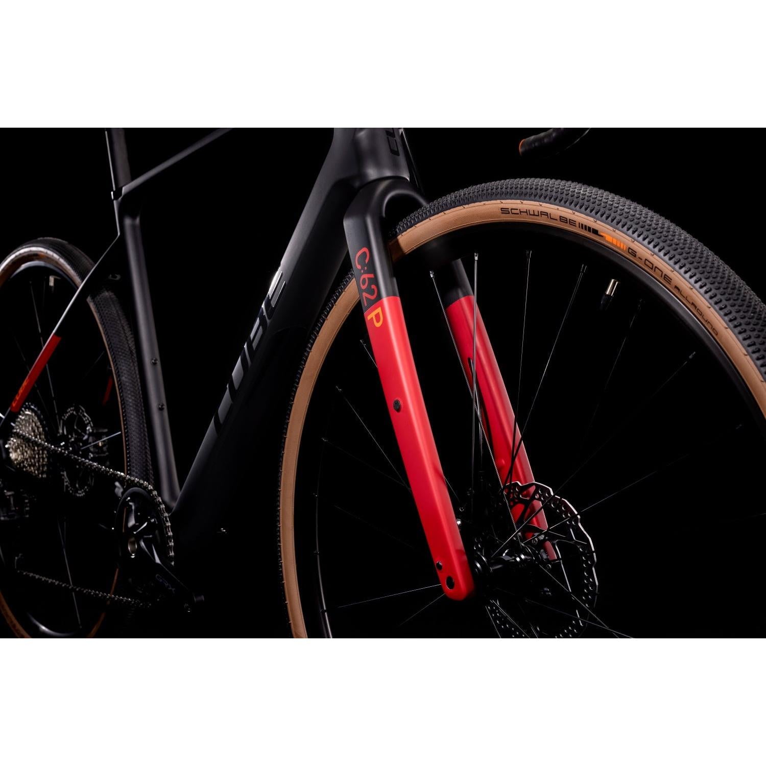 cube nuroad c 62 pro gravel bike 2021 carbon/red Cube Nuroad C:62 Pro Gravel Bike Carbon 'n' Red – 99 Bikes