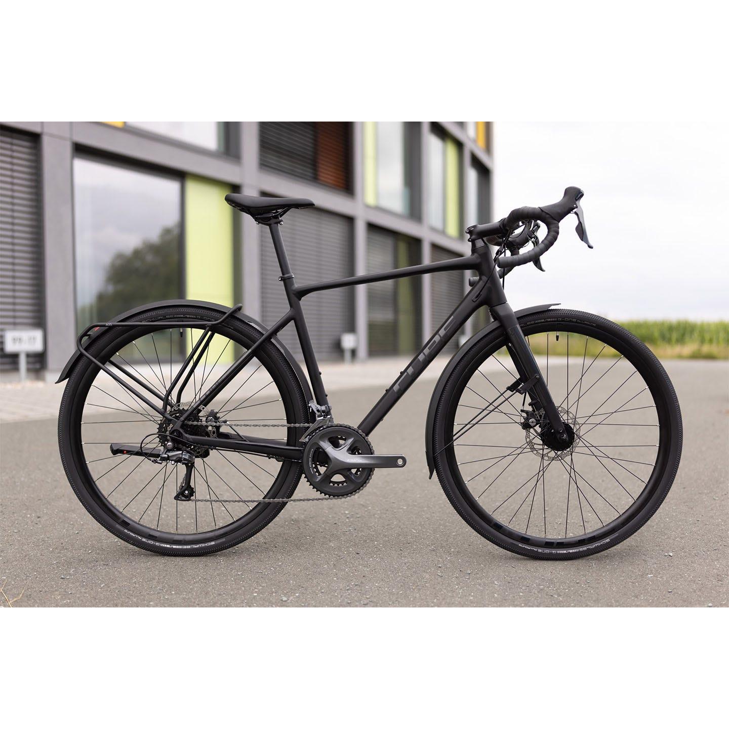 cube gravel bike nuroad fe Cube Nuroad FE Gravel Bike Black 'n' Metal Grey – 99 Bikes