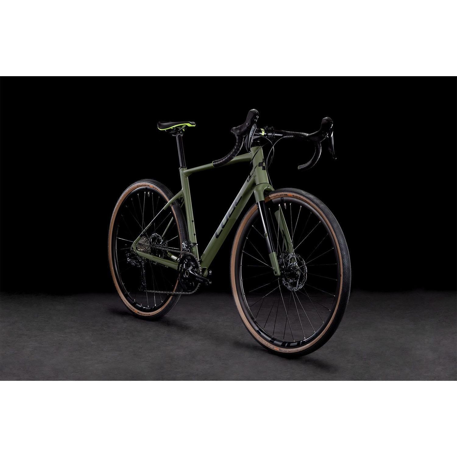 cube nuroad race gravel bike 2020 Cube Nuroad Race Gravel Bike Olive 'n' Black – 99 Bikes