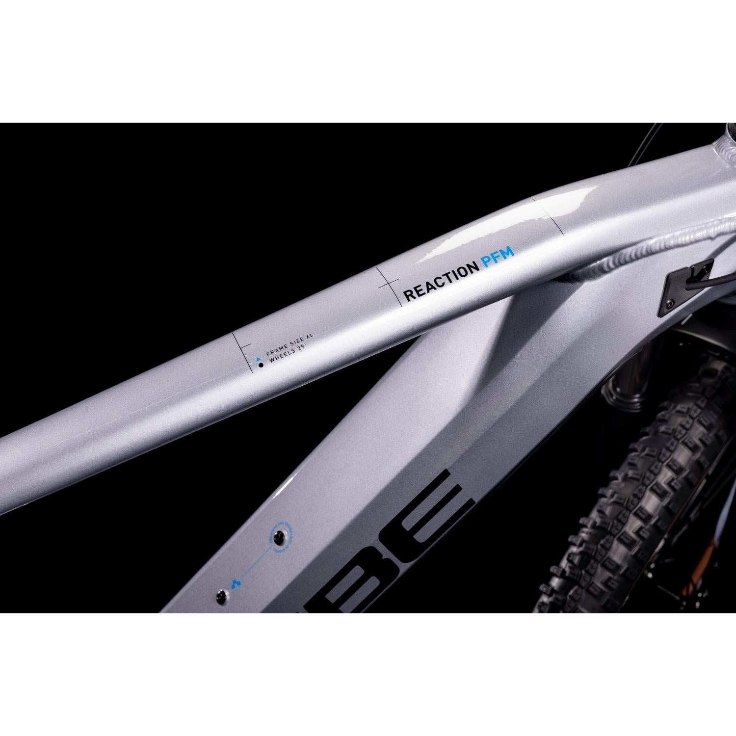Cube Reaction Hybrid Performance 625 Electric Hardtail Mountain Bike Polar Silver 'n' Blue