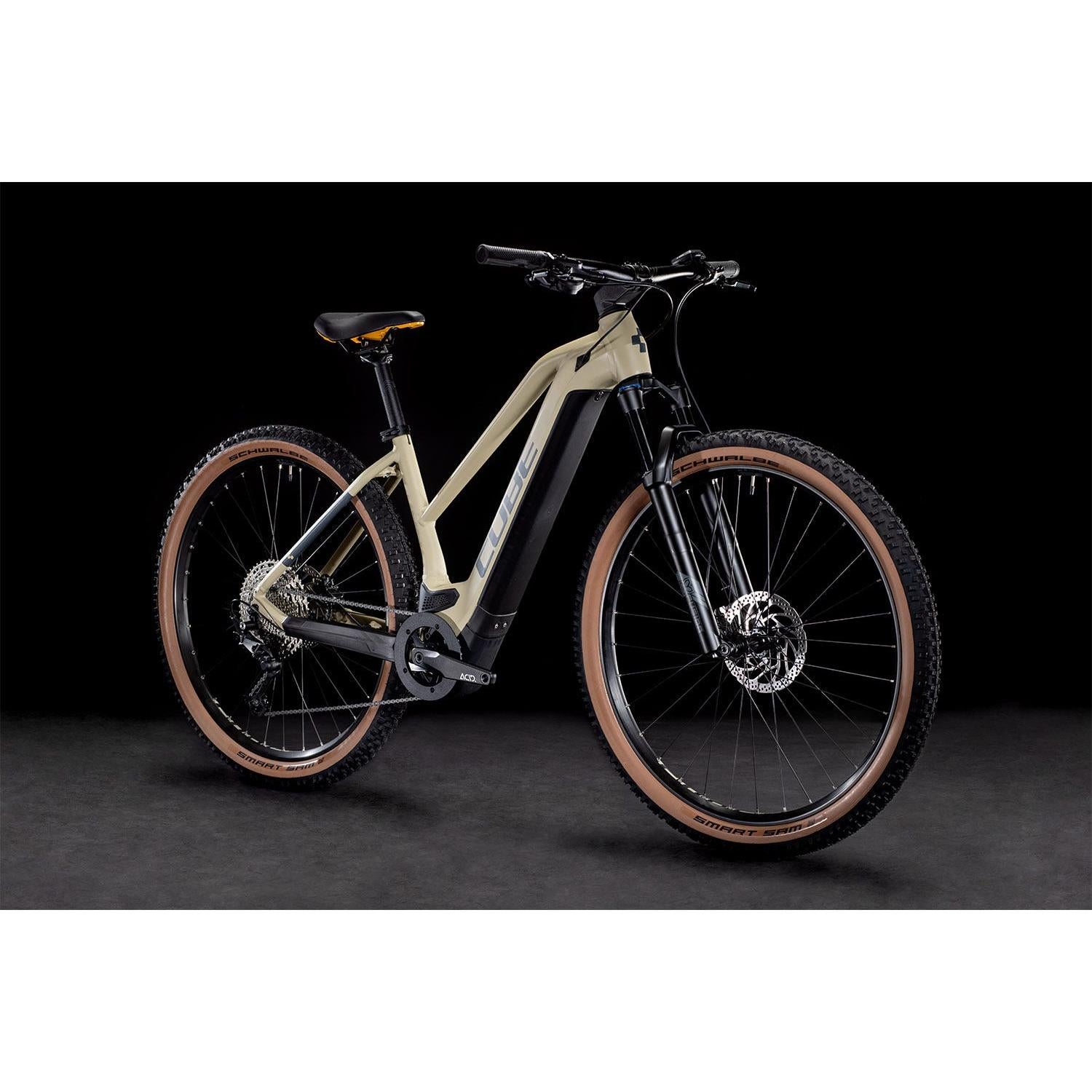 Cube Reaction Hybrid Pro 500 Trapeze Electric Hardtail Mountain Bike Desert 'n' Orange