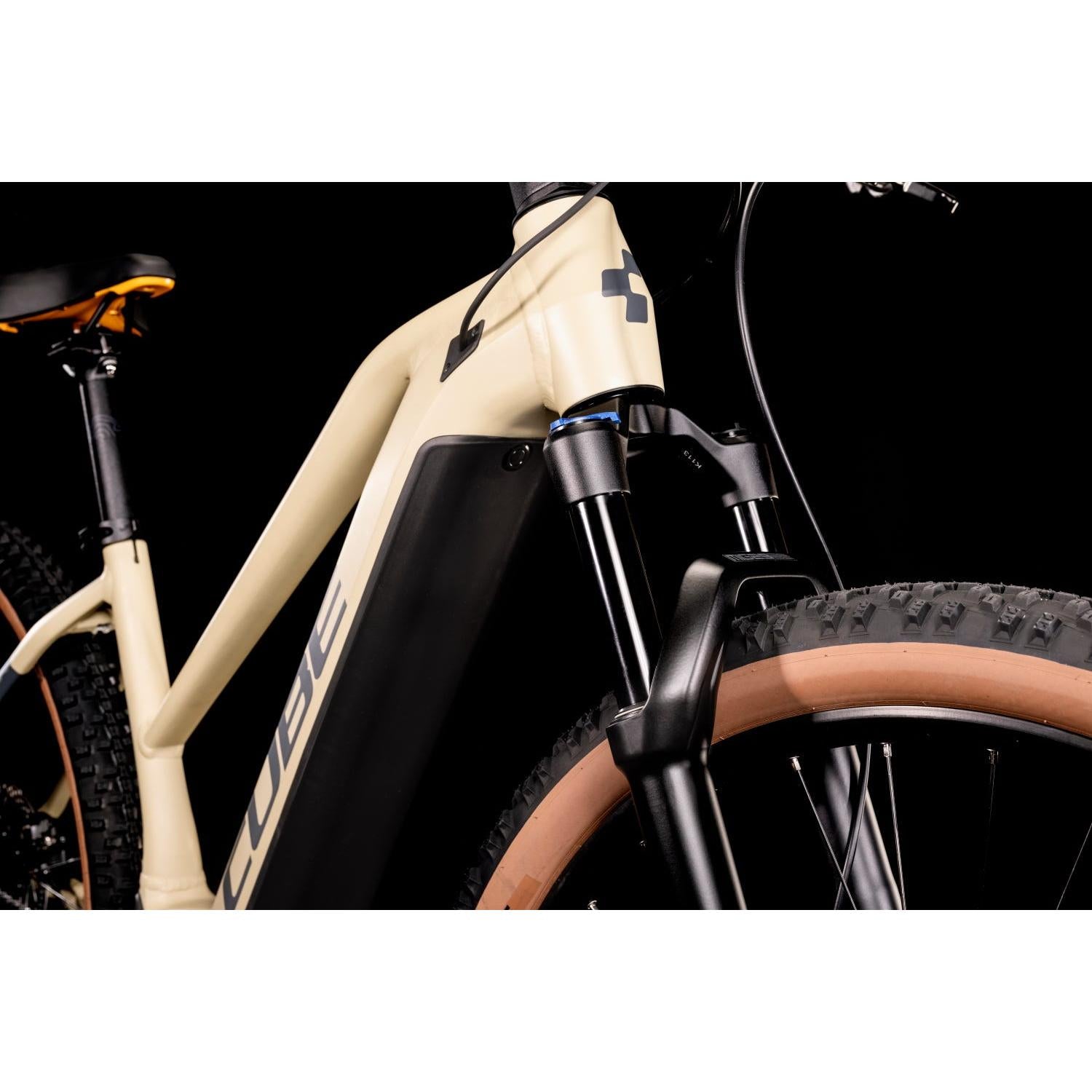 Cube Reaction Hybrid Pro 500 Trapeze Electric Hardtail Mountain Bike Desert 'n' Orange