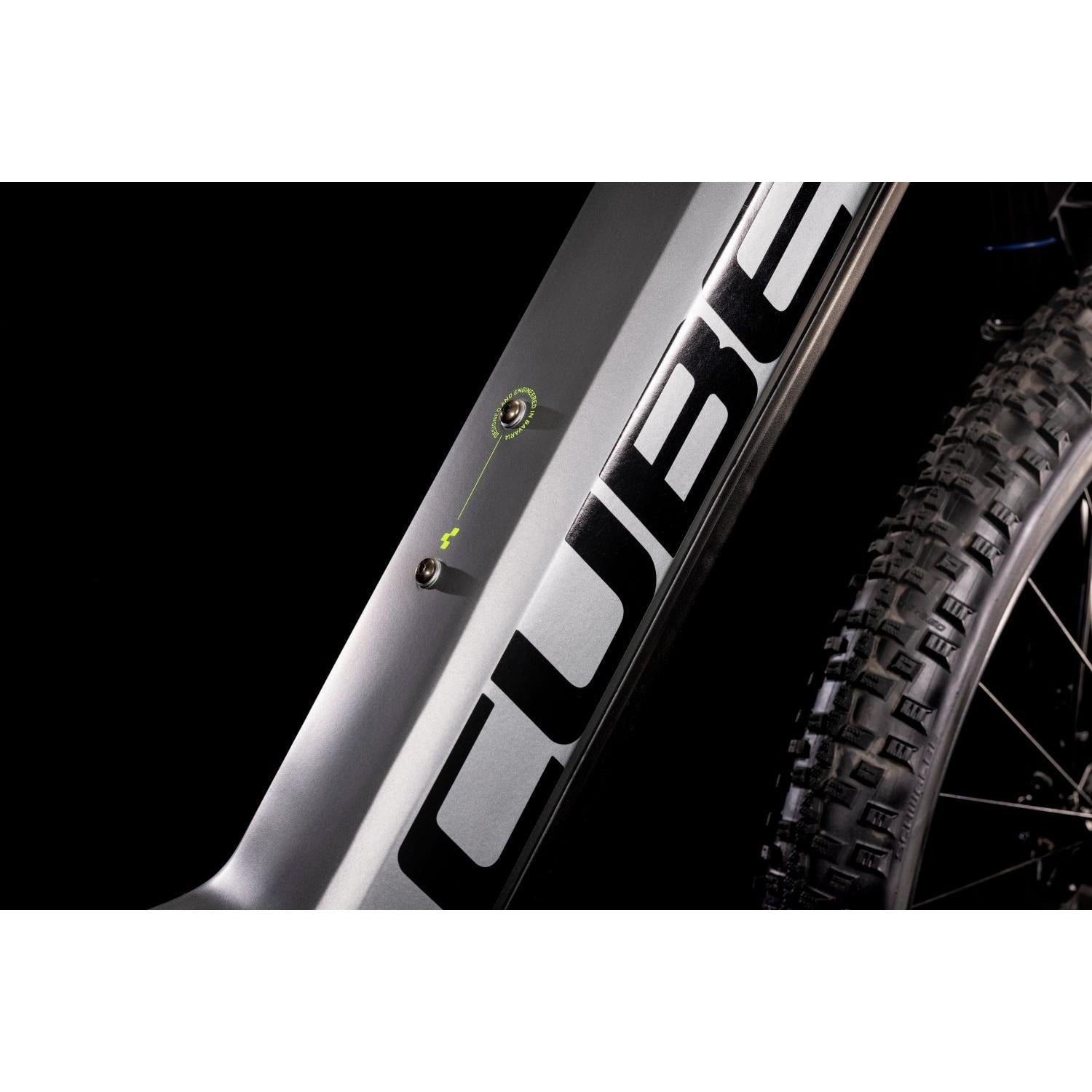 Cube Reaction Hybrid Pro 625 Electric Hardtail Mountain Bike Flash Grey 'n' Green