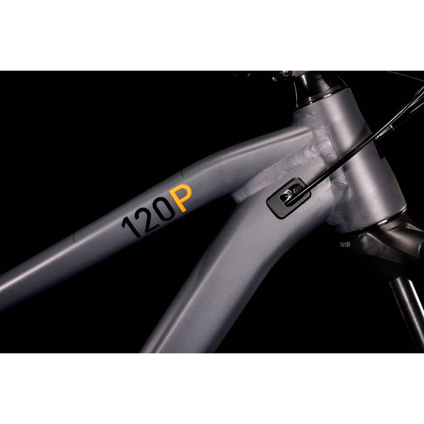 Cube Stereo 120 Pro Dual Suspension Mountain Bike Grey 'n' Orange