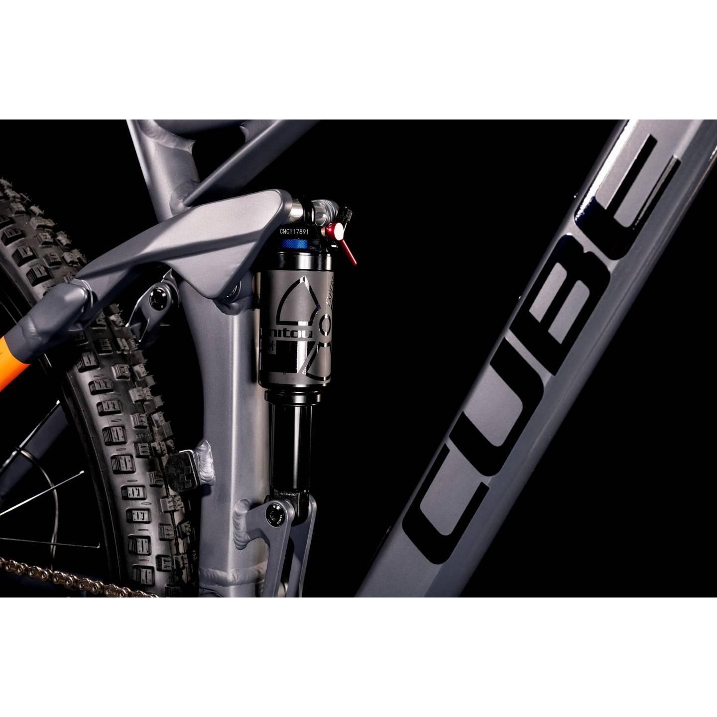 Cube Stereo 120 Pro Dual Suspension Mountain Bike Grey 'n' Orange