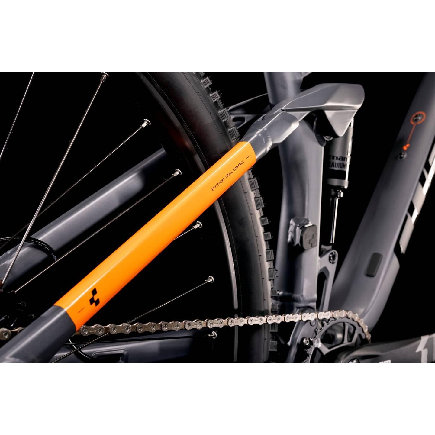 Cube Stereo 120 Pro Dual Suspension Mountain Bike Grey 'n' Orange