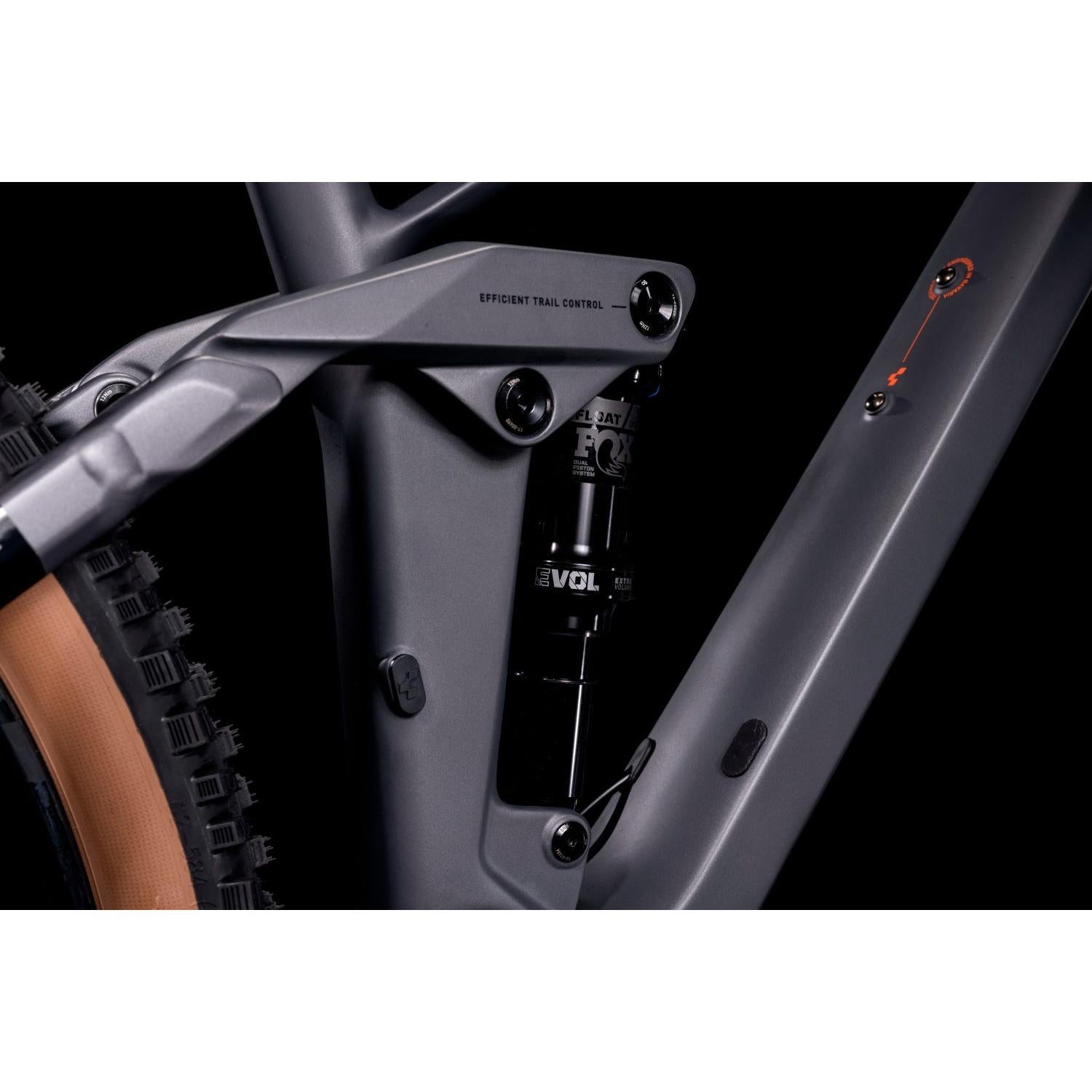 Cube Stereo 140 HPC Race Dual Suspension Mountain Bike Grey 'n' Orange