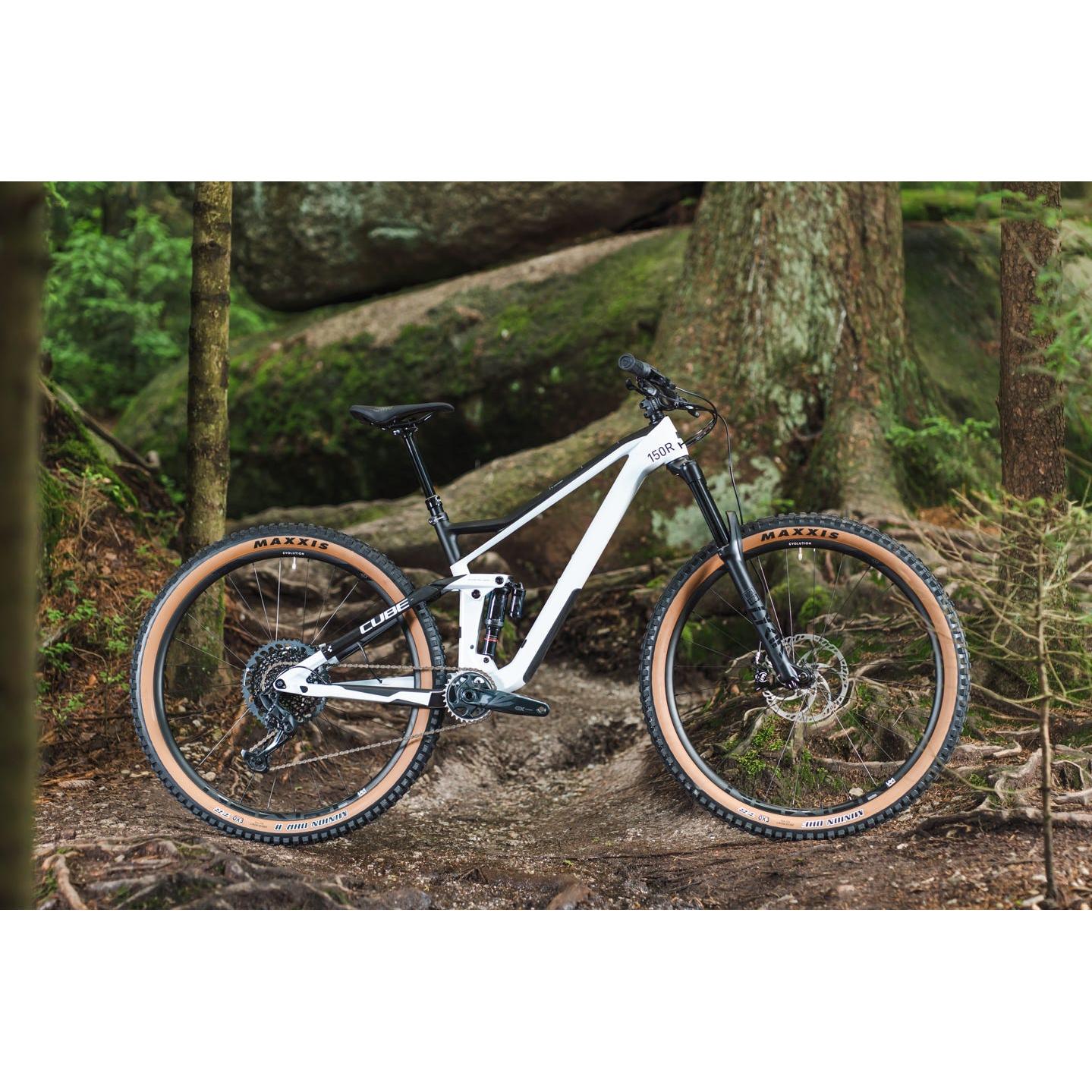 Cube Stereo 150 C:62 Race Dual Suspension Mountain Bike Flash White 'n' Carbon