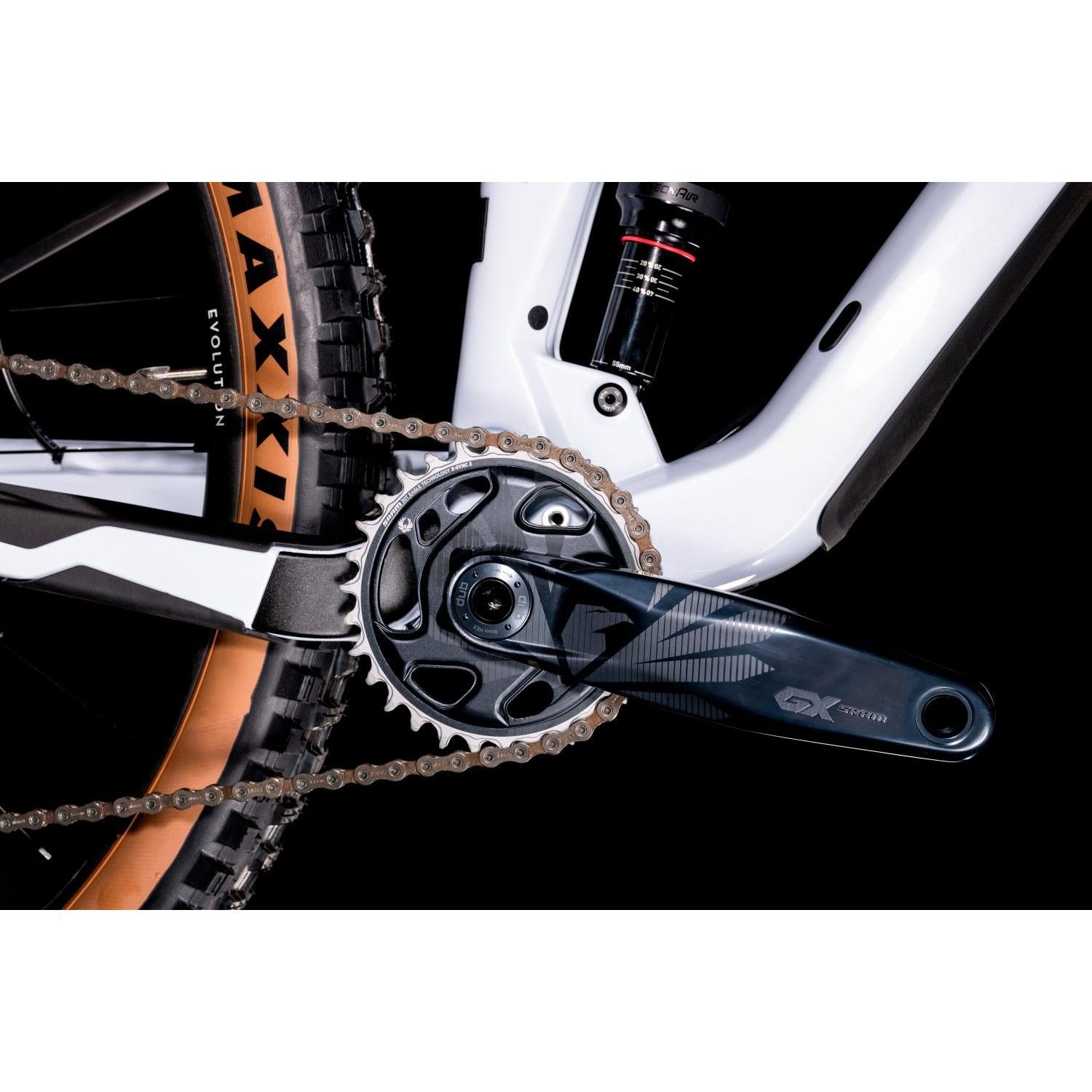 Cube Stereo 150 C:62 Race Dual Suspension Mountain Bike Flash White 'n' Carbon