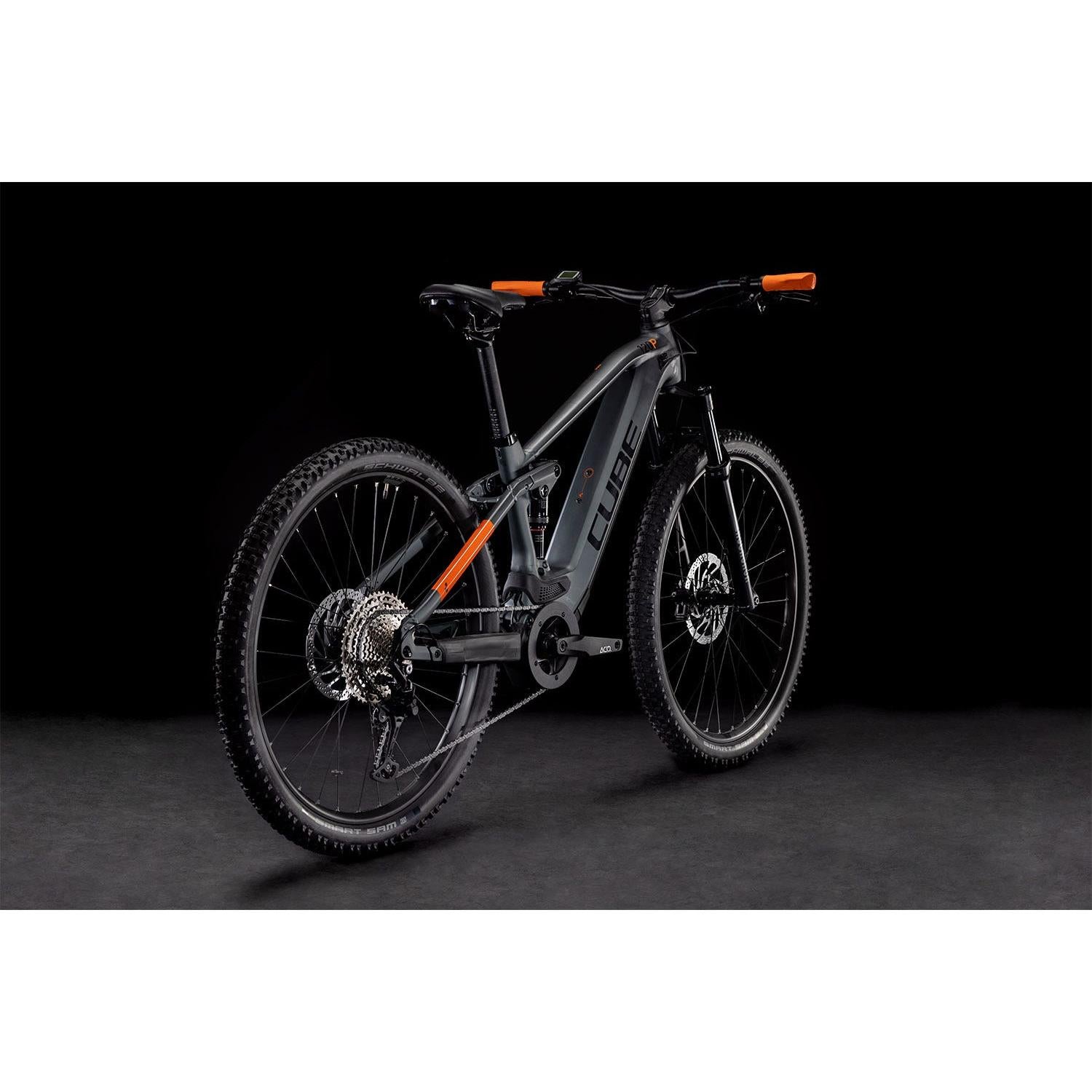 Cube Stereo 120 Pro 625 Dual Suspension Electric Mountain Bike Flashgrey 'n' Orange