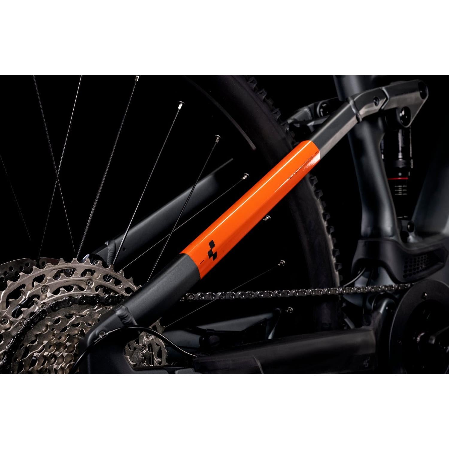 Cube Stereo 120 Pro 625 Dual Suspension Electric Mountain Bike Flashgrey 'n' Orange