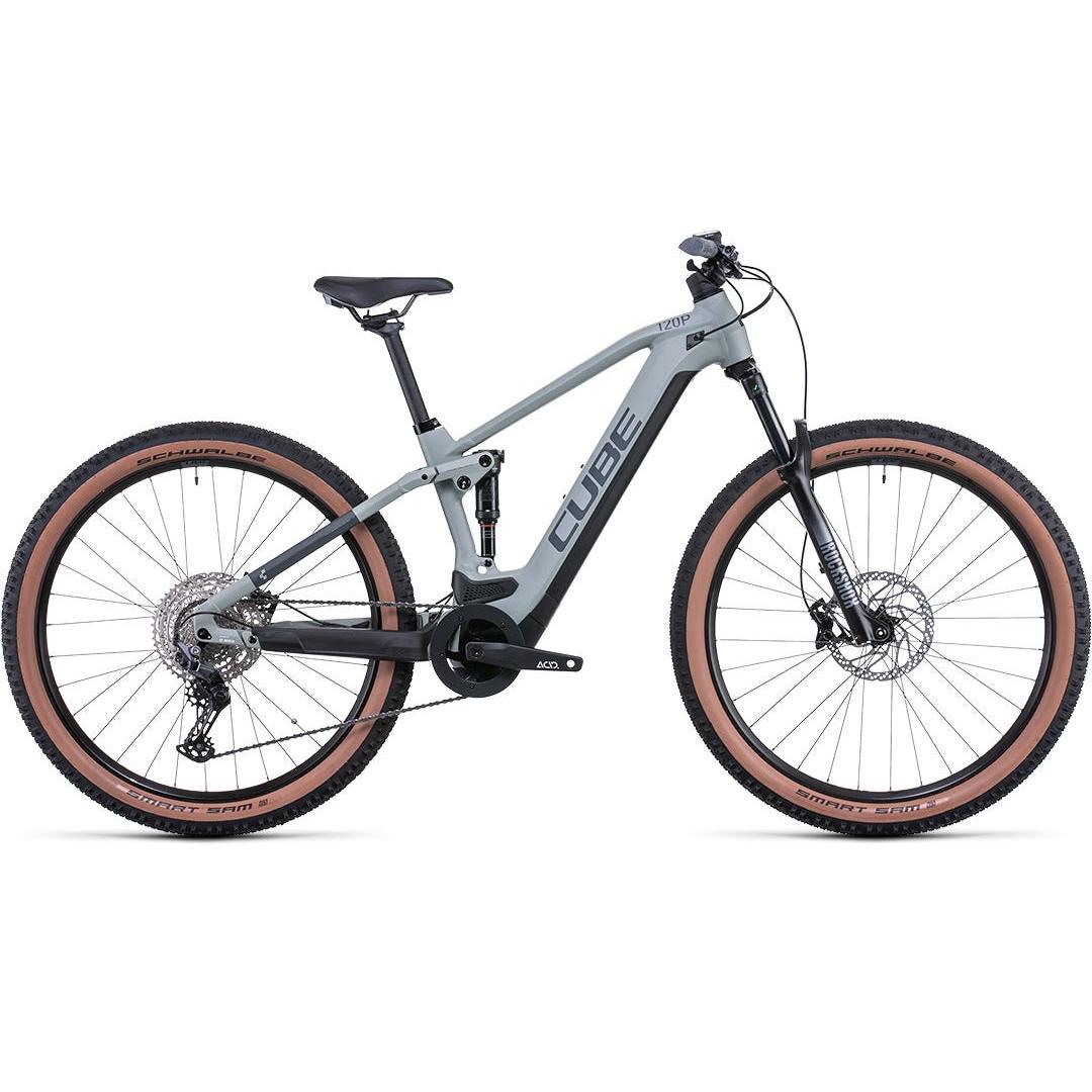 Cube Stereo Hybrid 120 Pro 625 Electric Dual Suspension Mountain Bike Lunar Grey