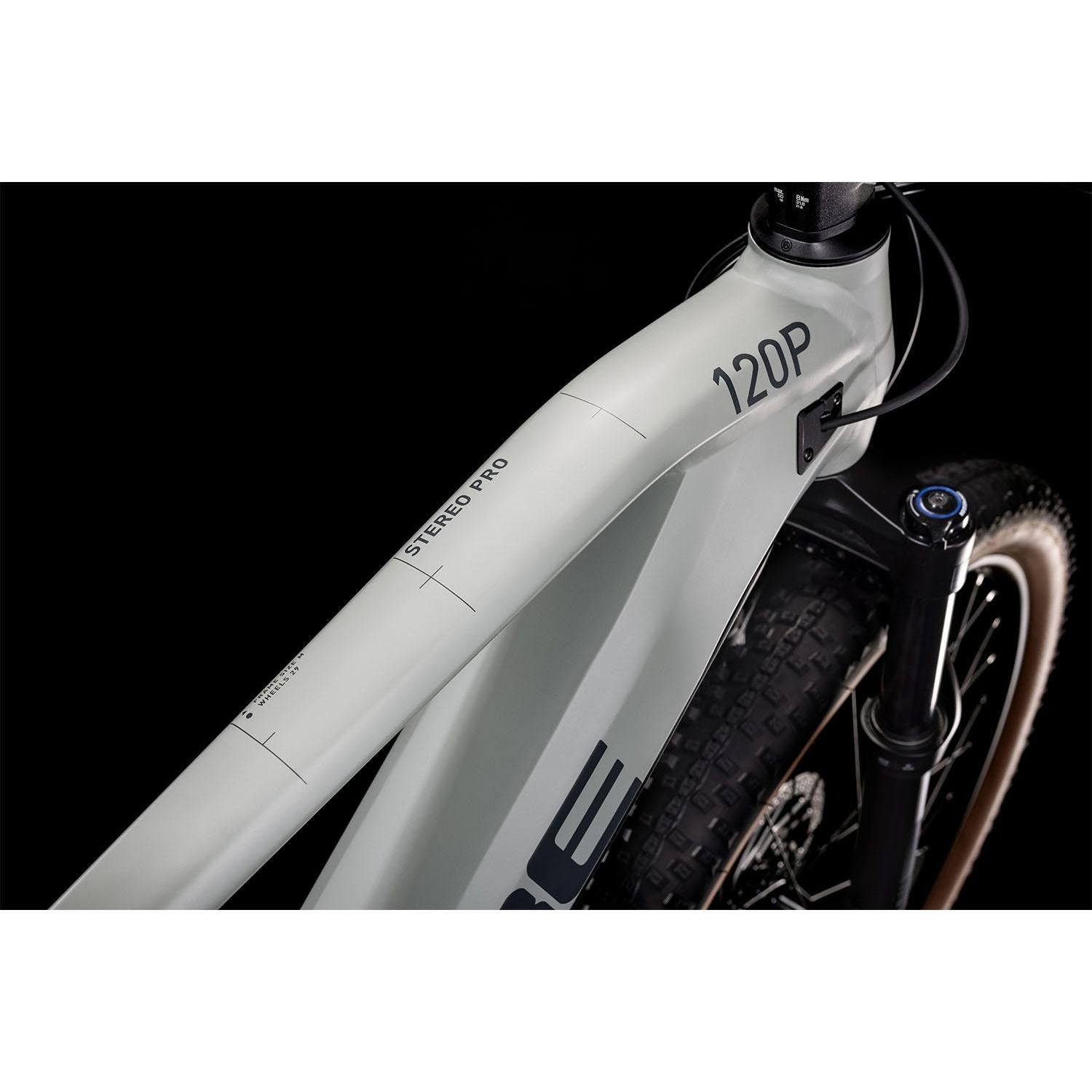 Cube Stereo Hybrid 120 Pro 625 Electric Dual Suspension Mountain Bike Lunar Grey