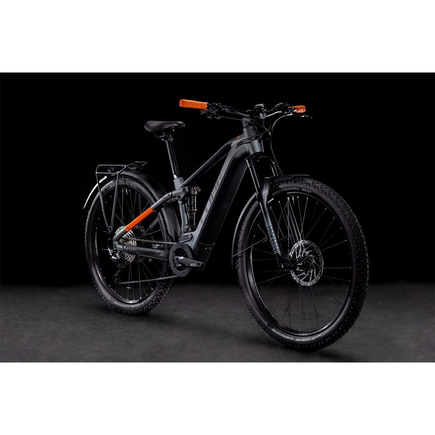 Cube Stereo Hybrid 120 Pro All Road 625 Dual Suspension Mountain Bike Grey 'n' Orange
