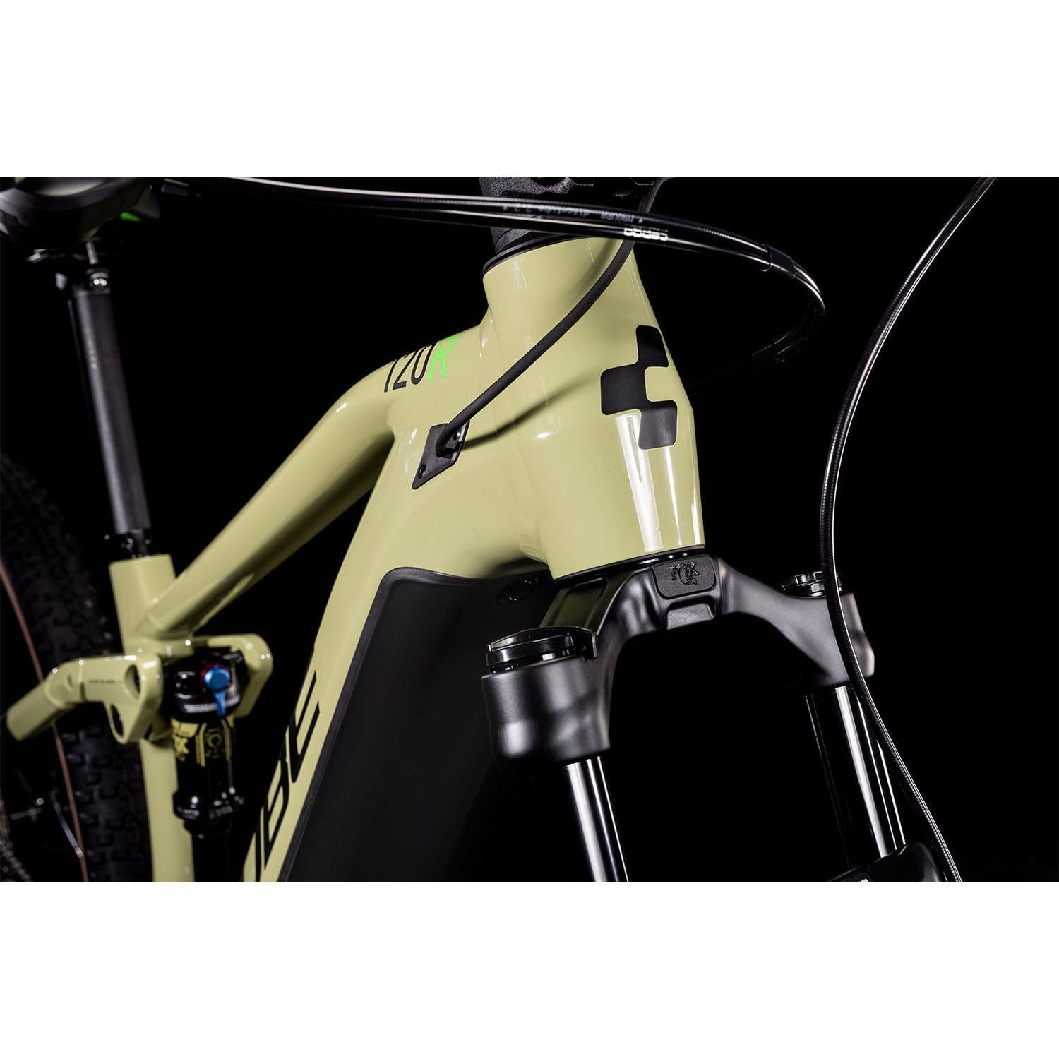 cube stereo hybrid 120 race frozen green Cube Stereo Hybrid 120 Race 625 Electric Dual Suspension Mountain Bike – 99 Bikes