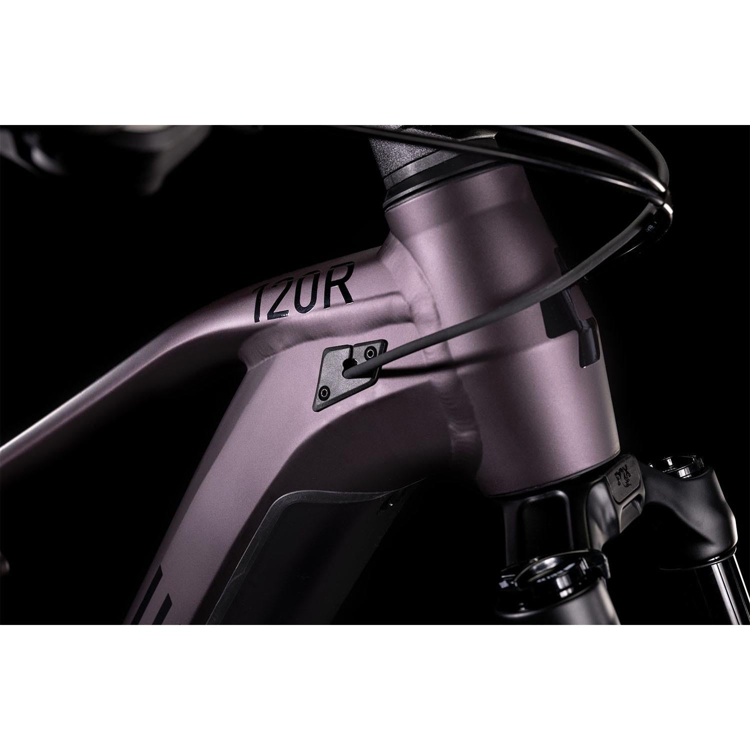 cube stereo hybrid 120 race 625 smokylilac Cube Stereo Hybrid 120 Race 625 Electric Dual Suspension Mountain Bike Smoky Lilac 'n' Black MD