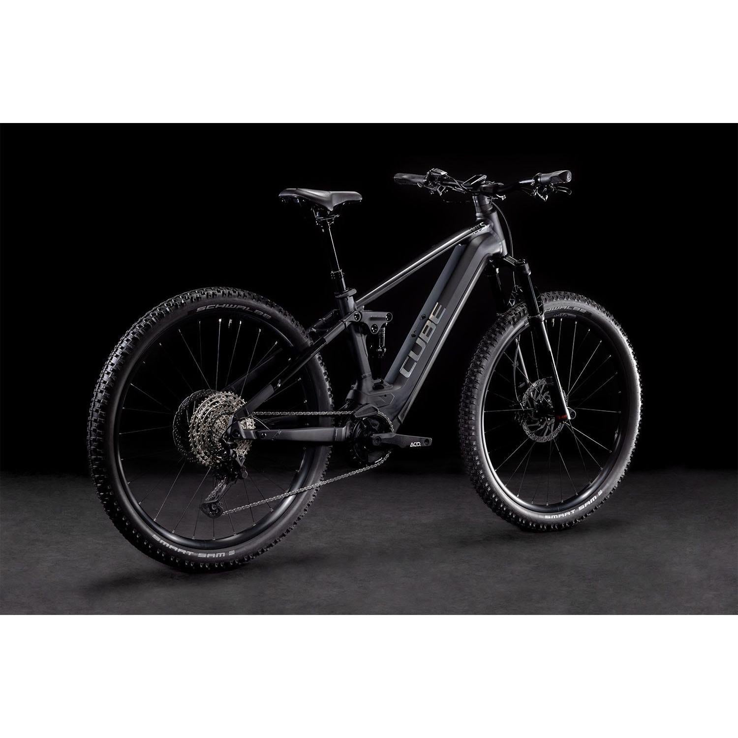 Cube Stereo Hybrid 120 SL 750 Electric Dual Suspension Mountain Bike Black 'n' Metal MD