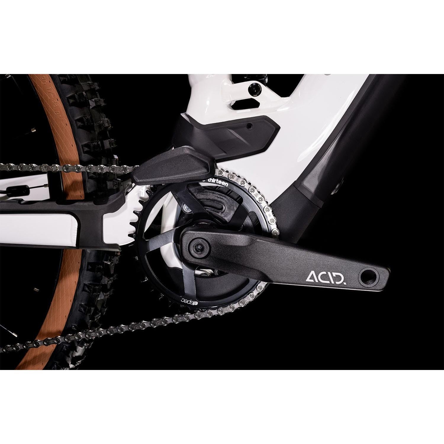 cube stereo hybrid 120 sl 750 29 white n grey Cube Stereo Hybrid 120 SL 750 Electric Dual Suspension Mountain Bike White 'n' Grey LG