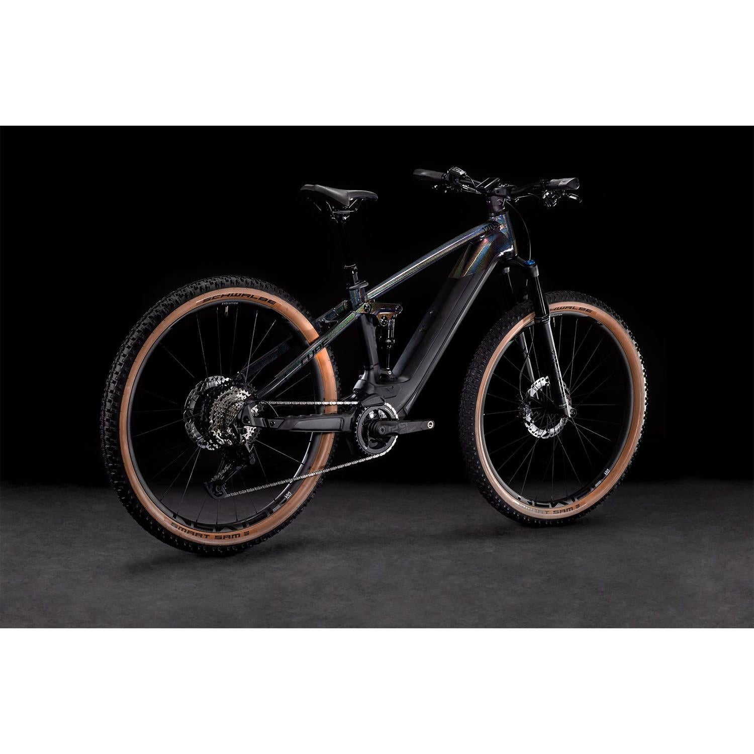 Cube Stereo Hybrid 120 SLT 750 Electric Dual Suspension Mountain Bike Prizmblack 'n' Black