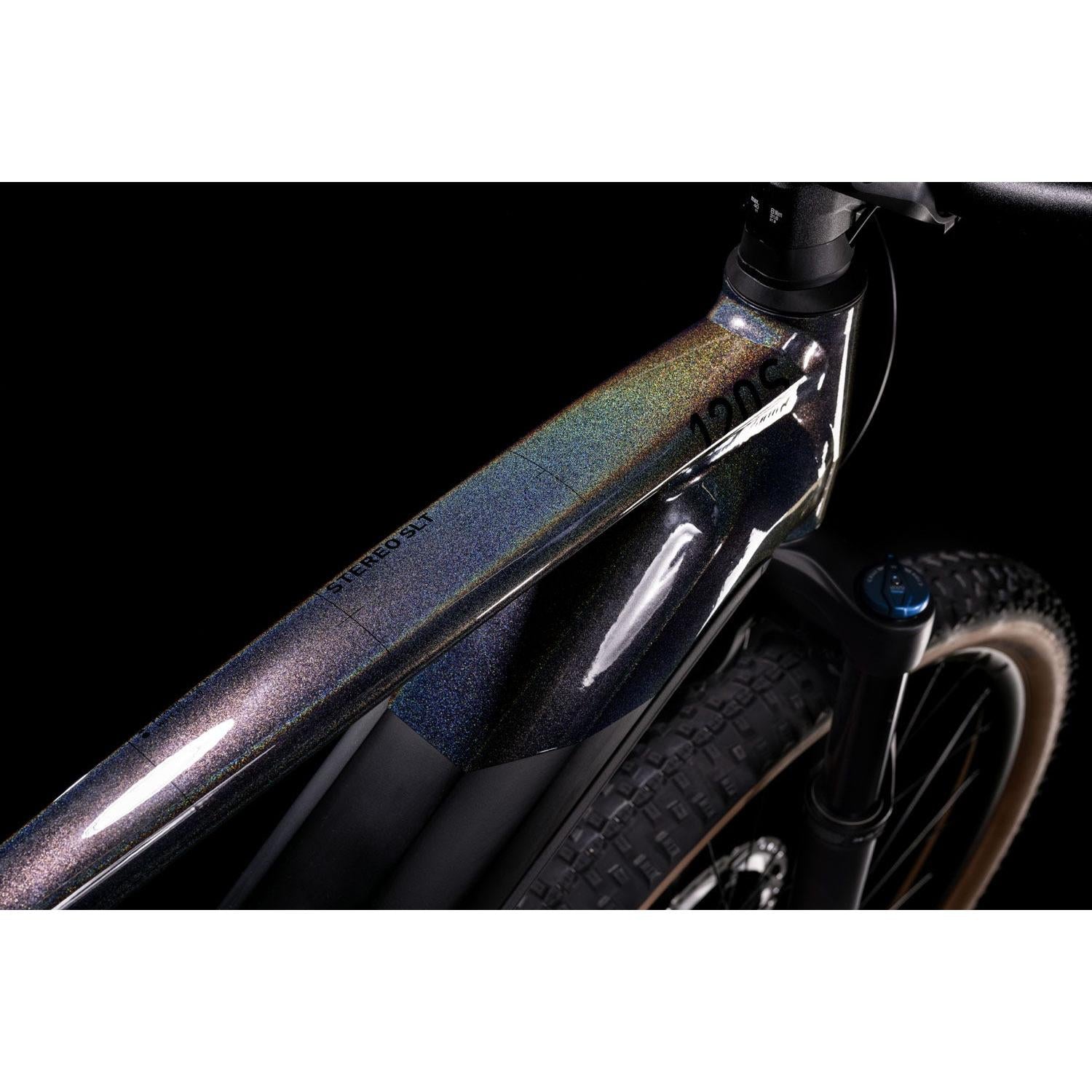 Cube Stereo Hybrid 120 SLT 750 Electric Dual Suspension Mountain Bike Prizmblack 'n' Black