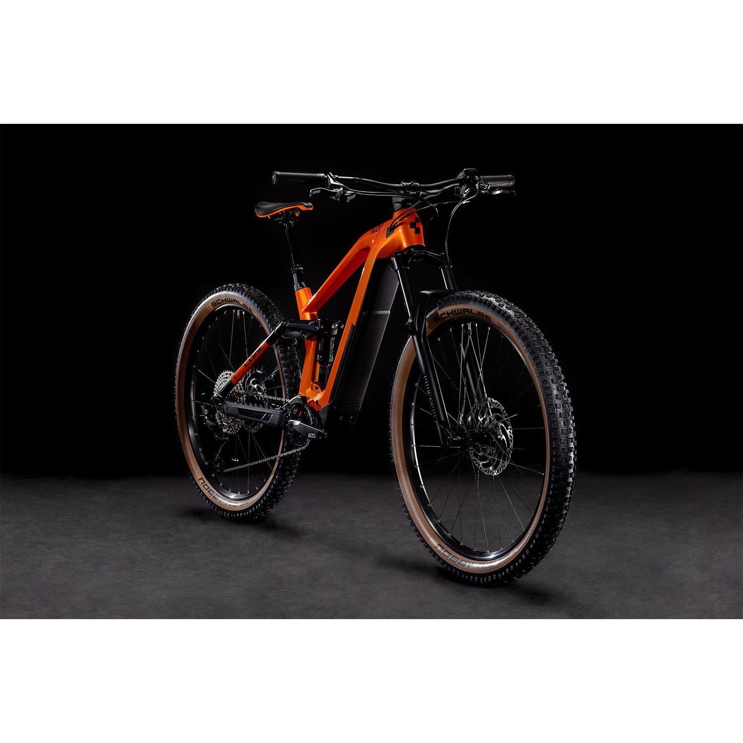 Cube Stereo Hybrid 140 HPC Pro 625 Dual Suspension Mountain Bike 27.5'' Orange 'n' Black