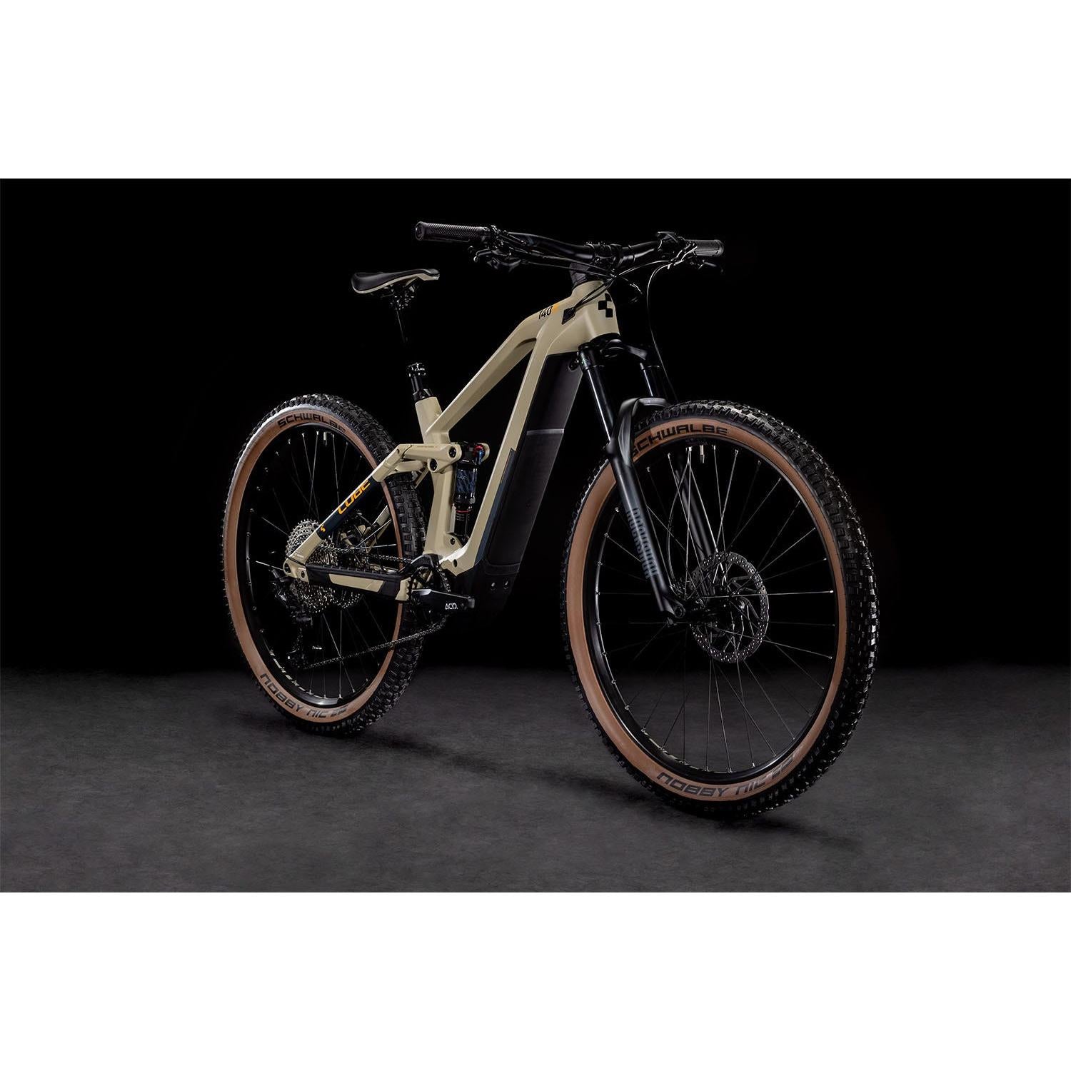 Cube Stereo Hybrid 140 HPC Race 625 Electric Dual Suspension Mountain Bike Desert 'n' Orange