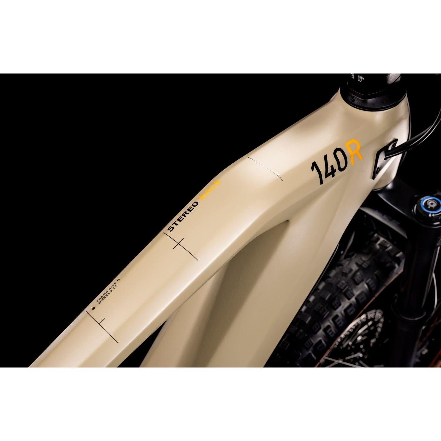 Cube Stereo Hybrid 140 HPC Race 625 Electric Dual Suspension Mountain Bike Desert 'n' Orange