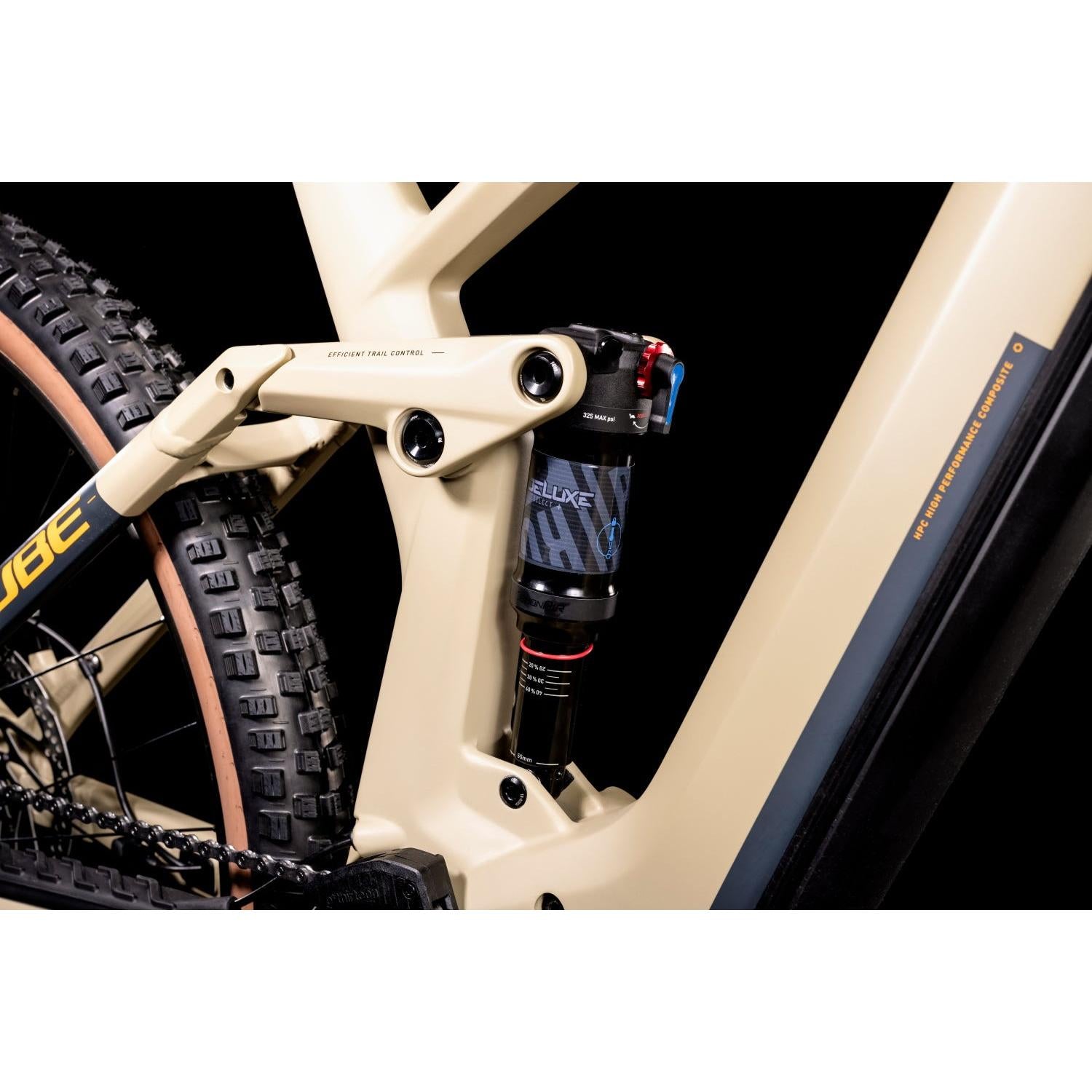 cube stereo hybrid 140 hpc sl 625 desert Cube Stereo Hybrid 140 HPC Race 625 Electric Dual Suspension Mountain Bike Desert 'n' Orange MD