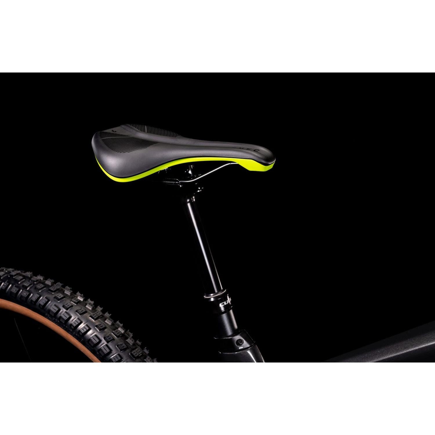 Cube Stereo Hybrid 140 HPC Race 625 Electric Dual Suspension Mountain Bike Grey 'n' Green