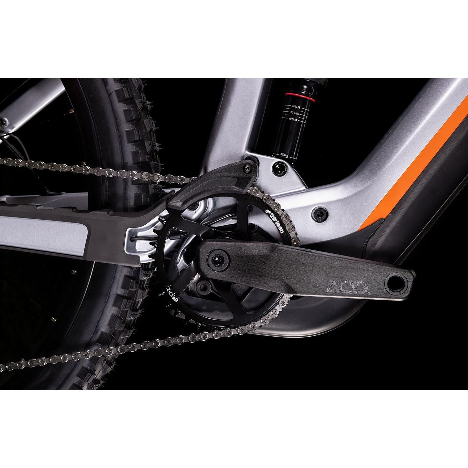 Cube Stereo Hybrid 160 HPC SL 750 27.5 Dual Suspension Electric Mountain Bike Polar Silver 'n' Orange