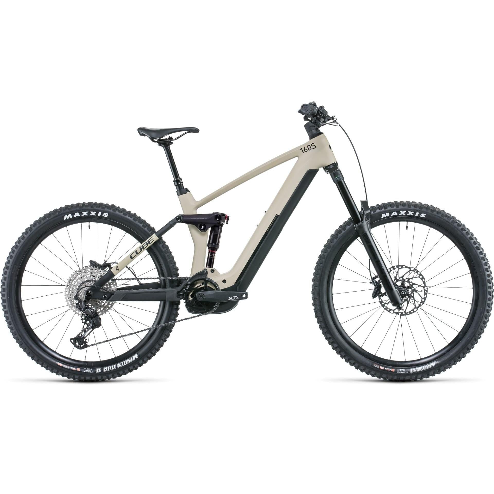 Cube Stereo Hybrid 160 HPC SL 750 27.5 Dual Suspension Electric Mountain Bike Desert EURO SPEC
