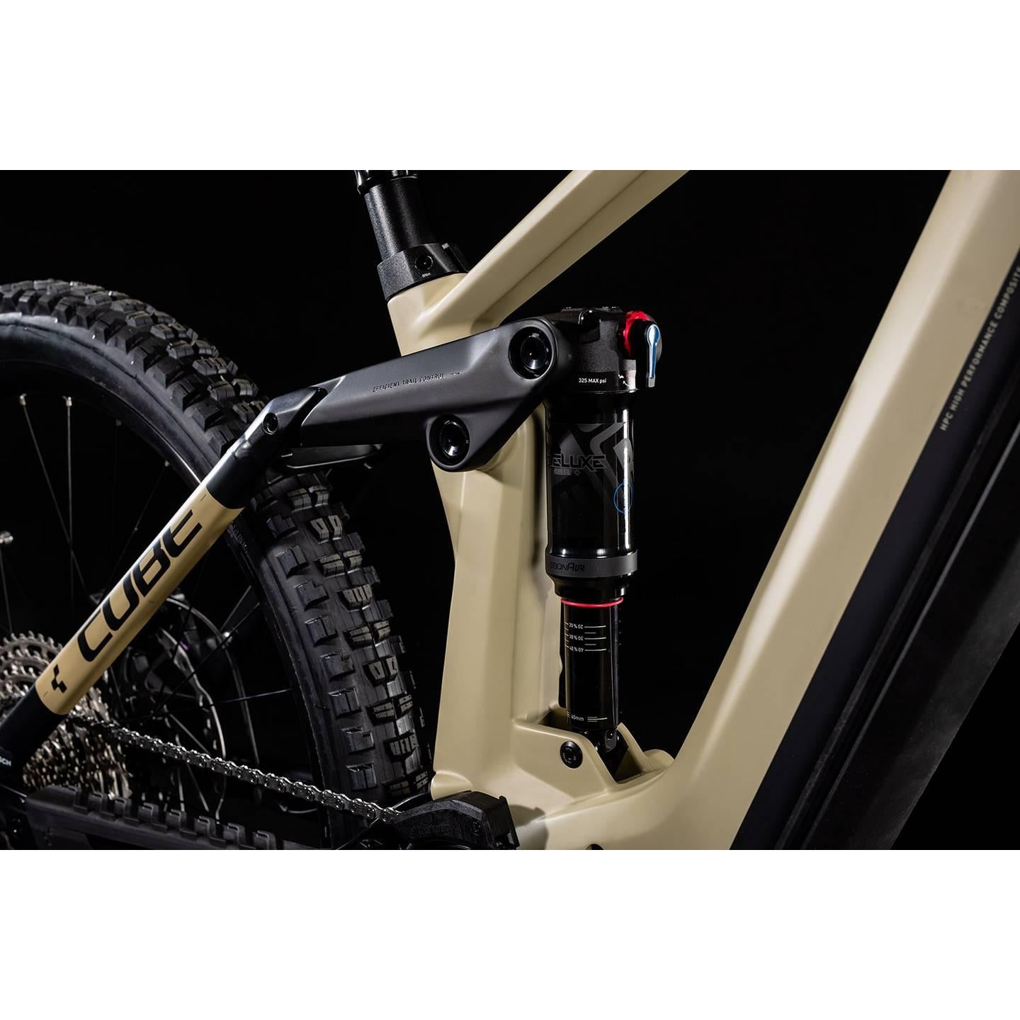 Cube Stereo Hybrid 160 HPC SL 750 27.5 Dual Suspension Electric Mountain Bike Desert EURO SPEC