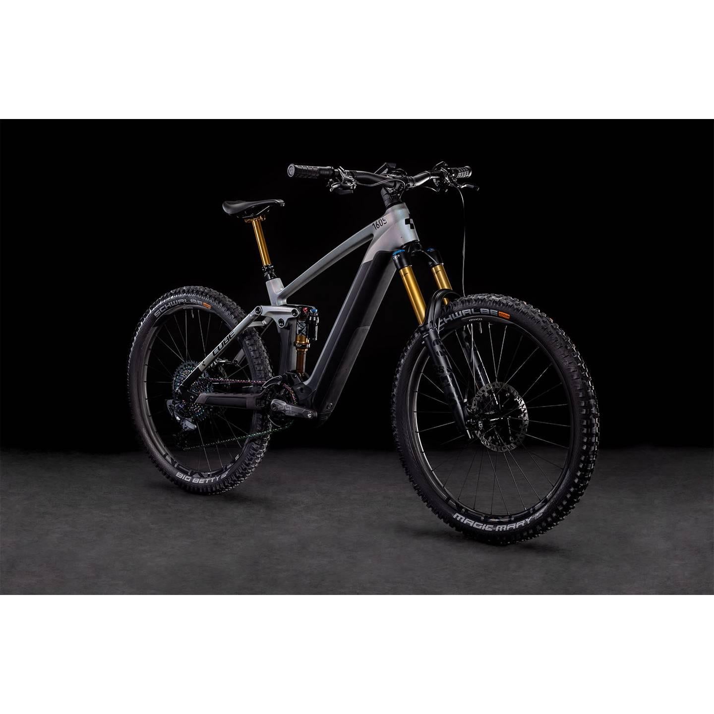 Cube Stereo Hybrid 160 HPC SLT 750 27.5 Dual Suspension Electric Mountain Bike Prizm Silver EURO SPEC
