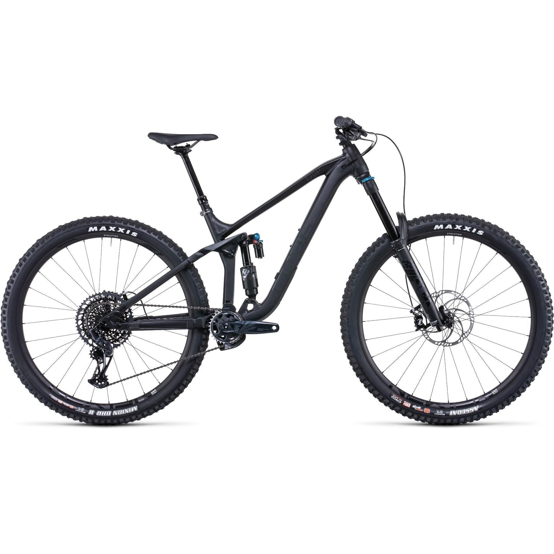 Cube Stereo ONE77 Pro Dual Suspension Mountain Bike Black Anodised