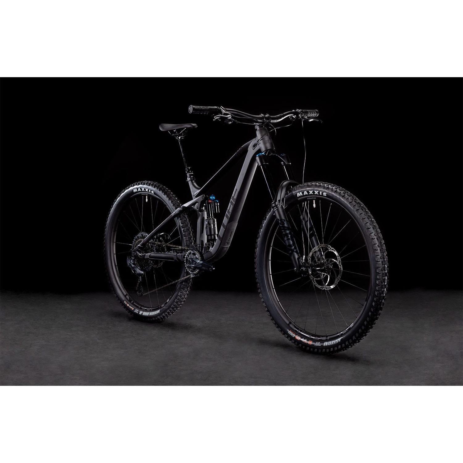 Cube Stereo ONE77 Pro Dual Suspension Mountain Bike Black Anodised