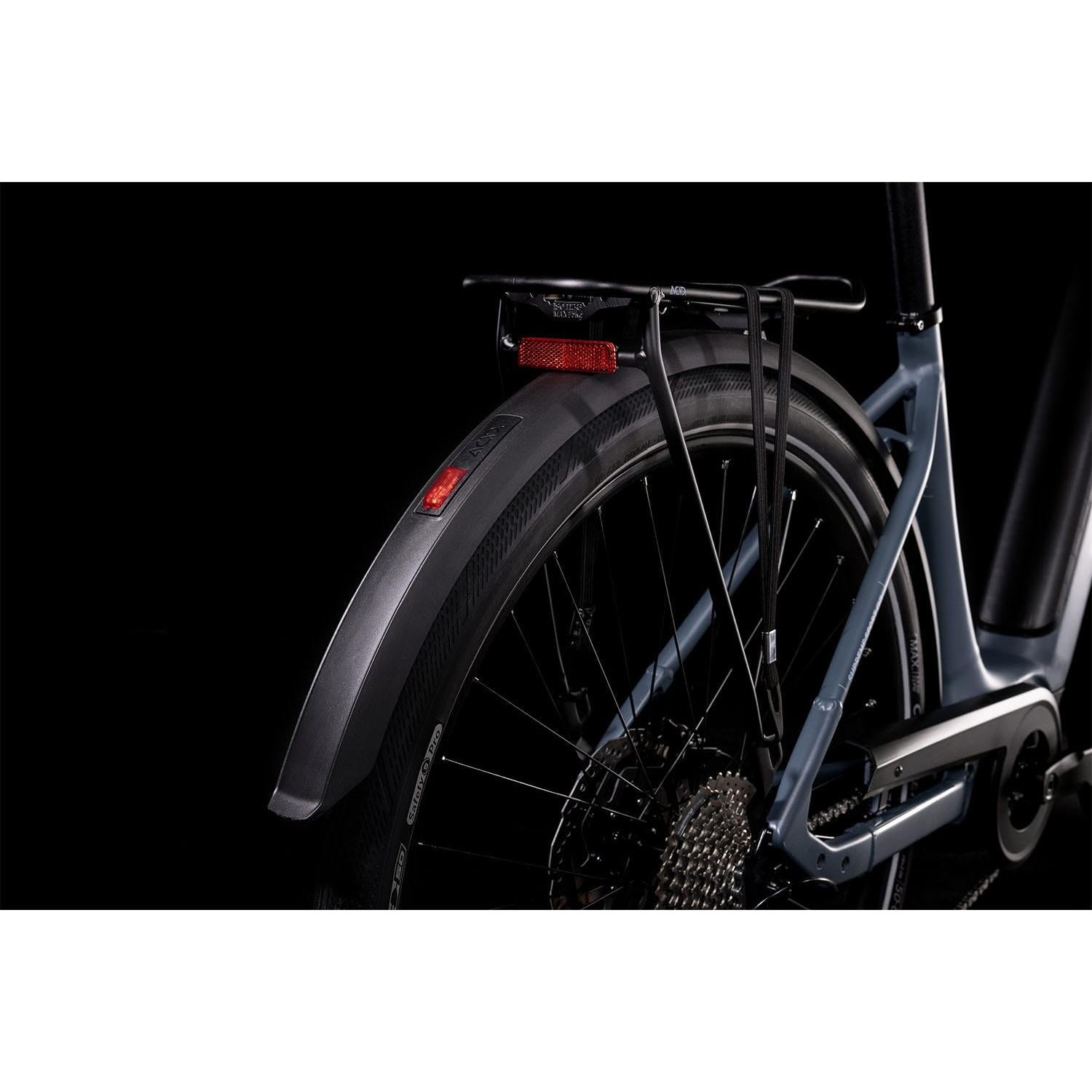Cube Supreme Sport Hybrid ONE 400 EasyEntry Electric Hybrid Bike Grey Blue 'n' Blue